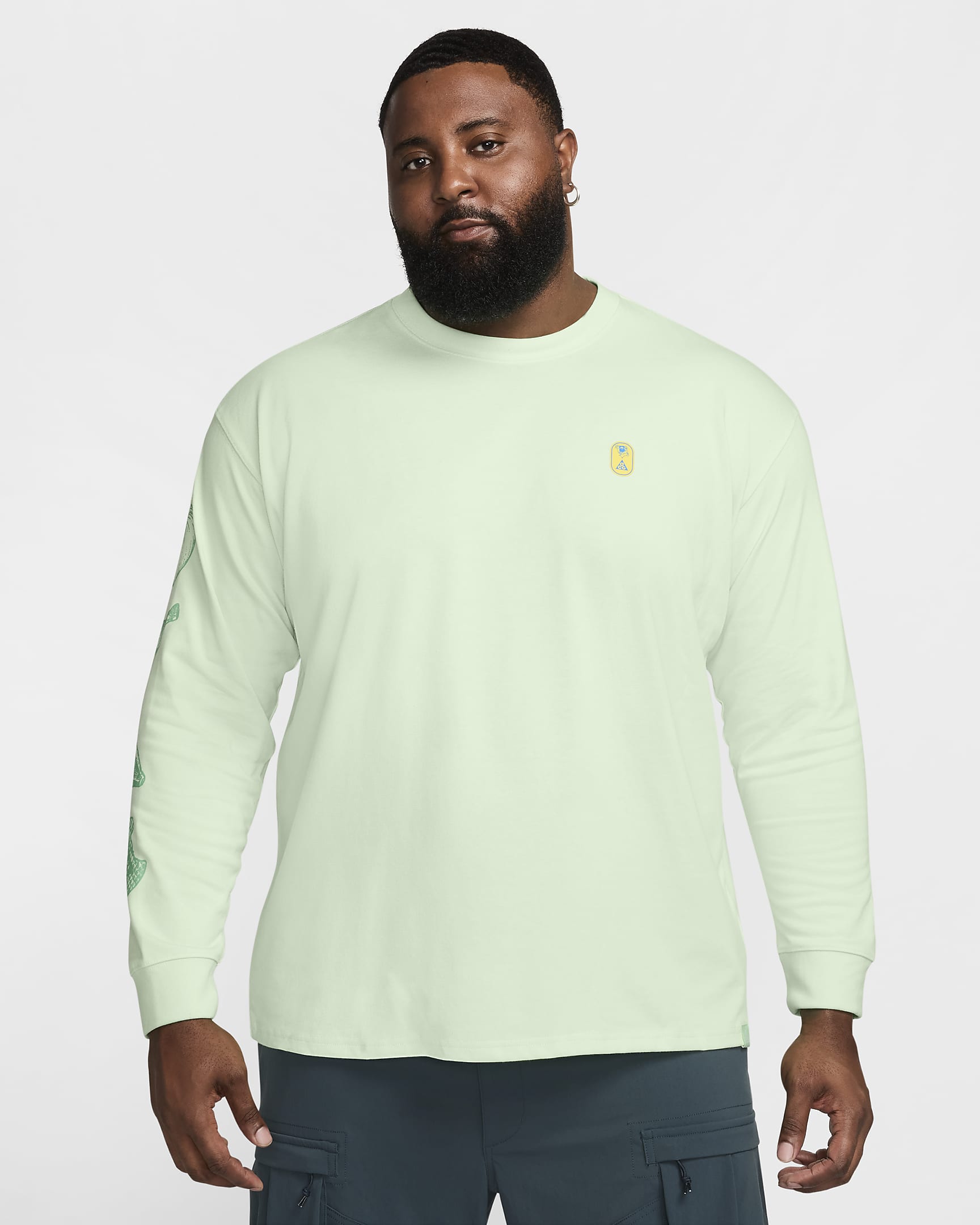 Nike ACG 'Hike Snacks' Men's Dri-FIT Long-Sleeve T-Shirt - Vapour Green