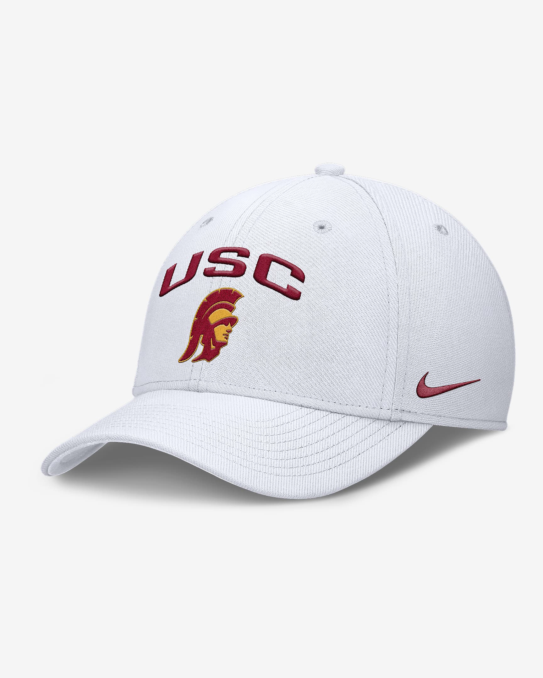 USC On-Field Rise Swoosh Men's Nike Dri-FIT College Hat - White