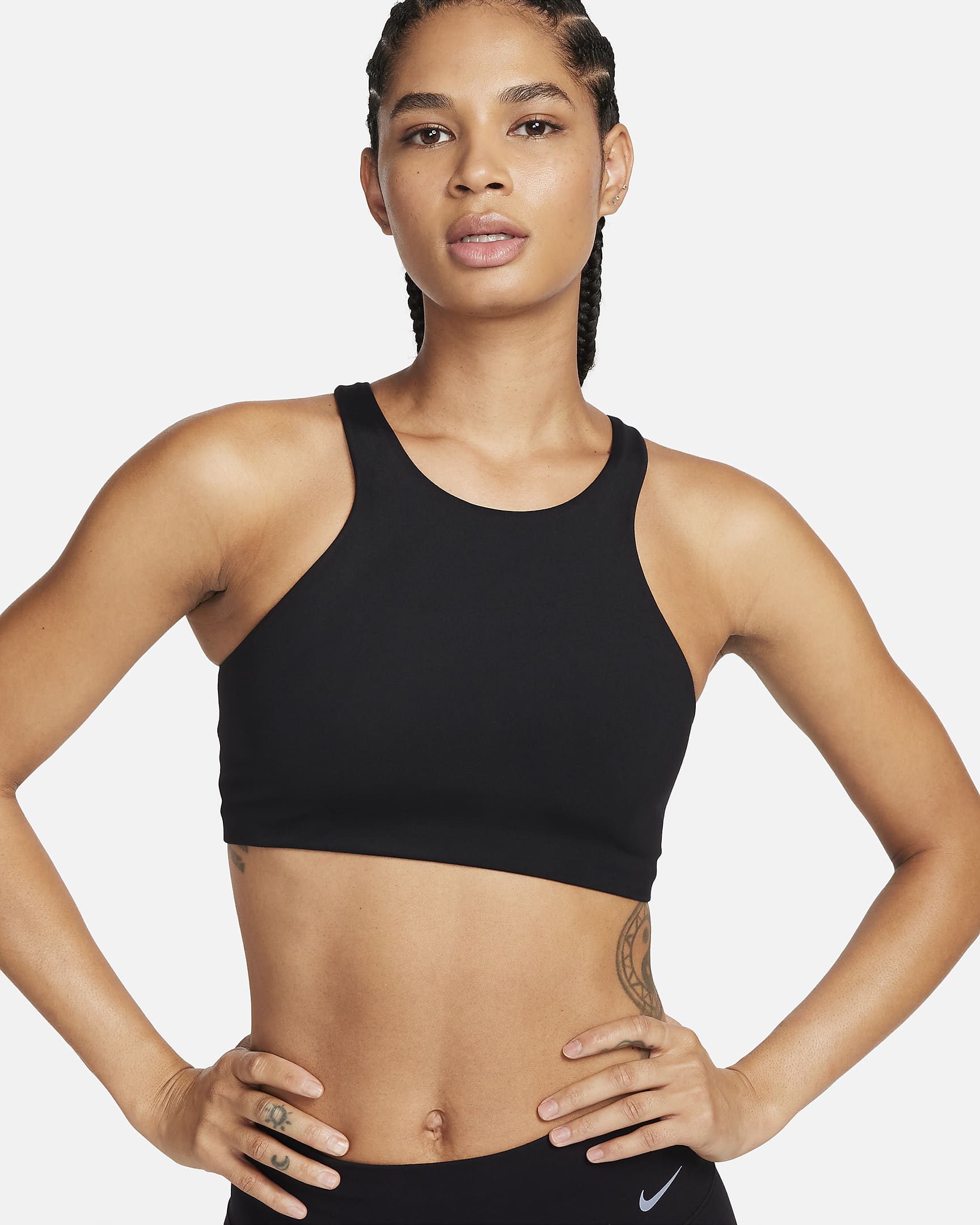 Nike One Sujetador deportivo de sujeción media con forro ligero - Mujer - Negro