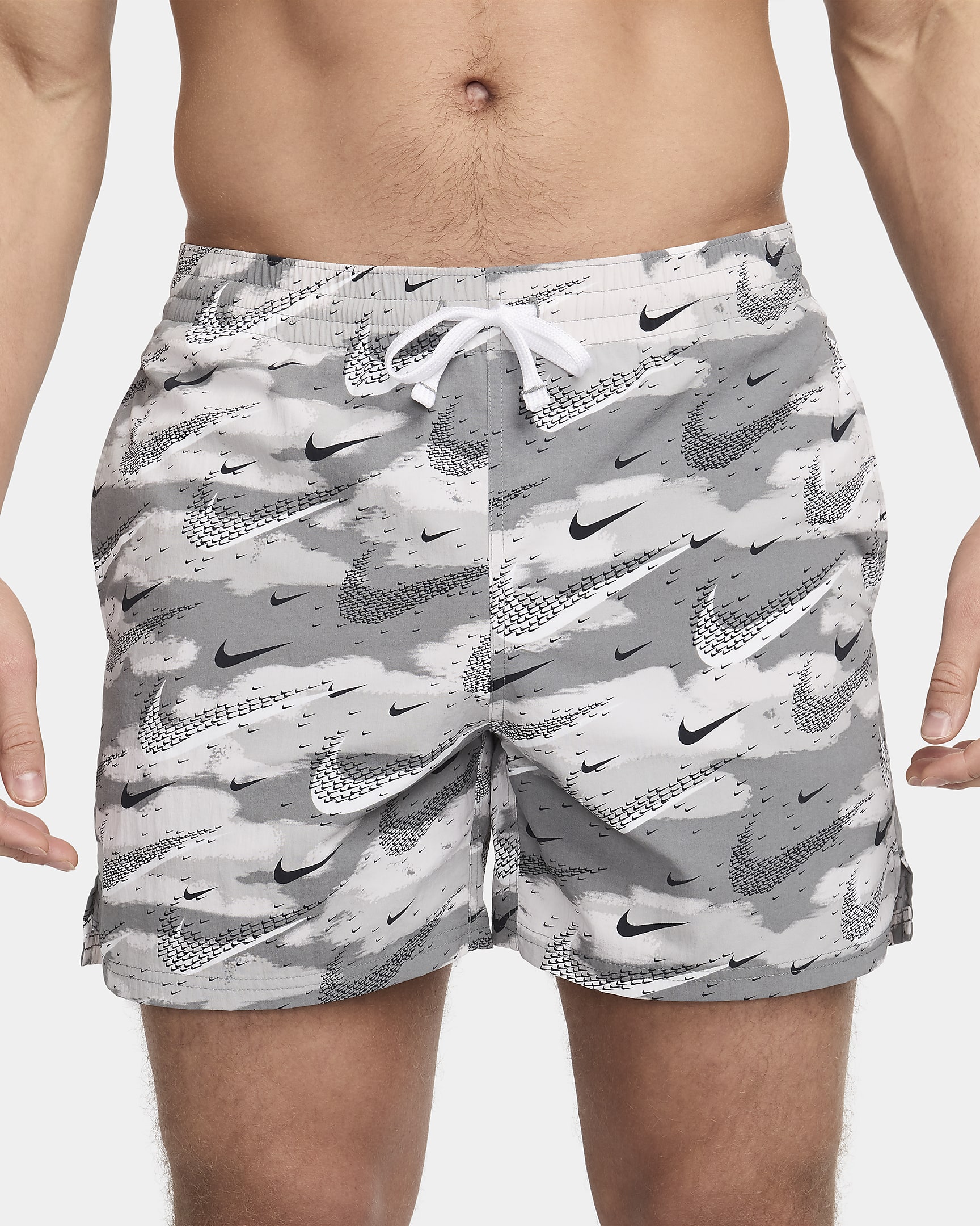 Nike Swim Flock Men's 5" Volley Shorts - Smoke Grey