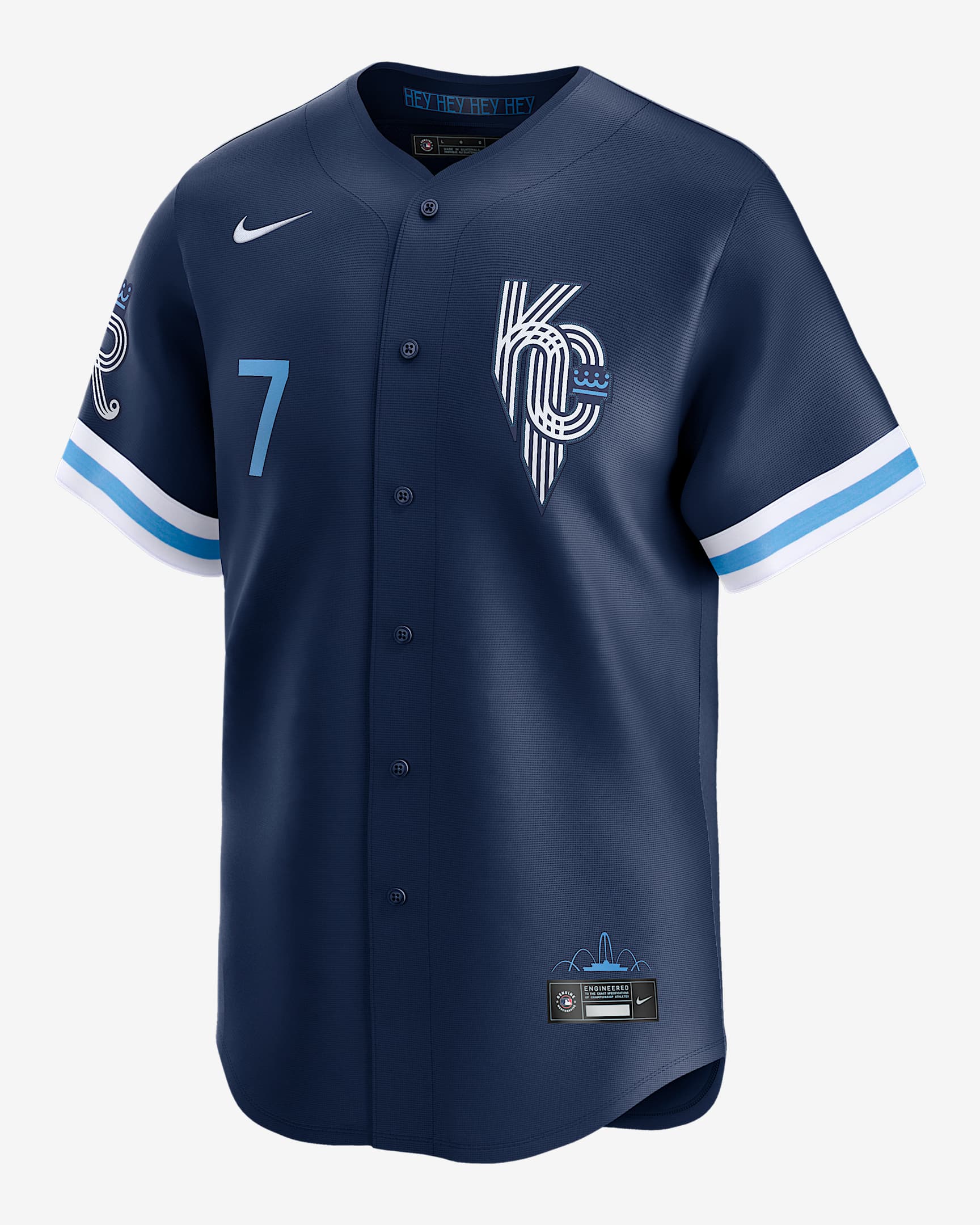 Bobby Witt Jr. Kansas City Royals City Connect Men's Nike Dri-FIT ADV MLB Limited Jersey - Navy