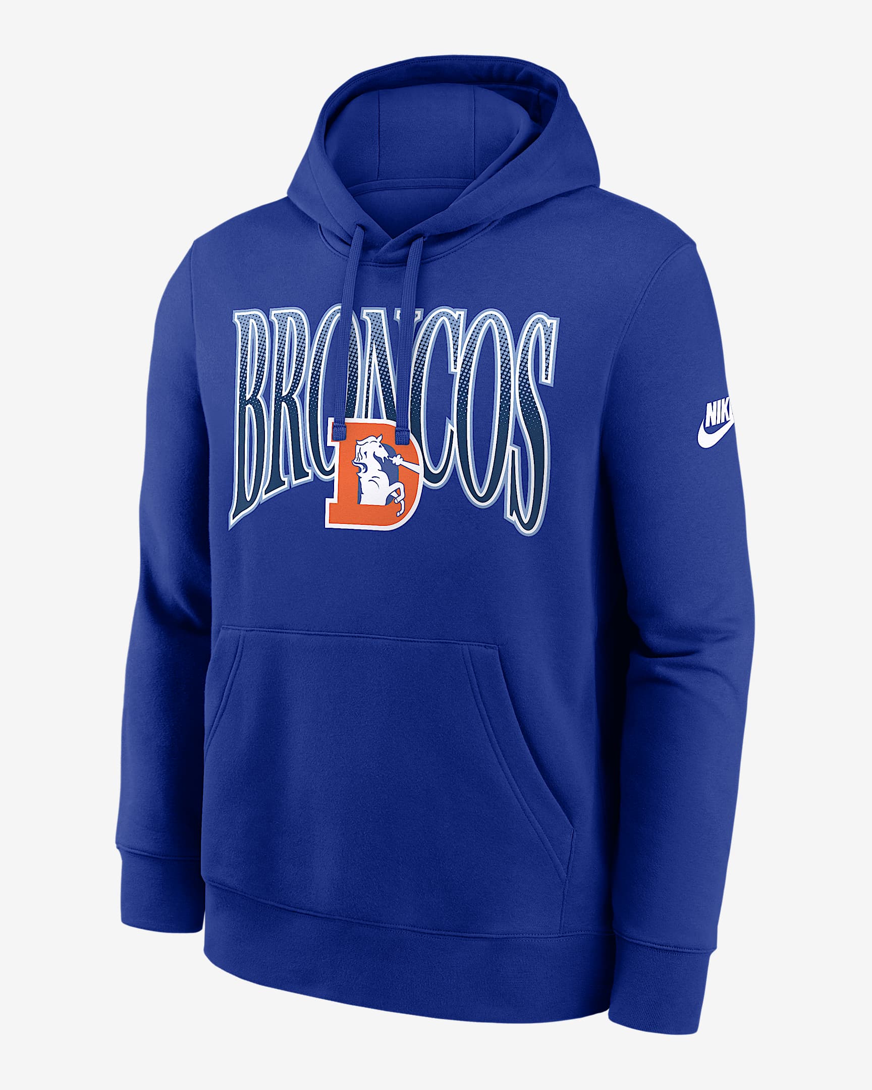 Denver Broncos Rewind Club Men's Nike NFL Pullover Hoodie - Royal