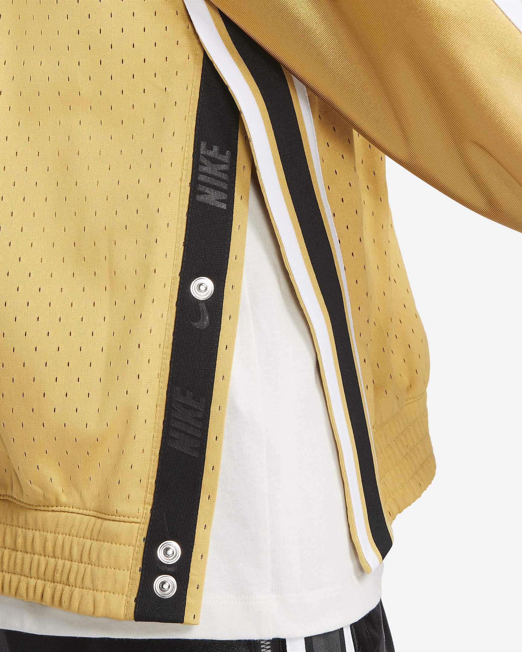 Nike Men's Premium Basketball Jacket - Wheat Gold/Wheat Gold/White