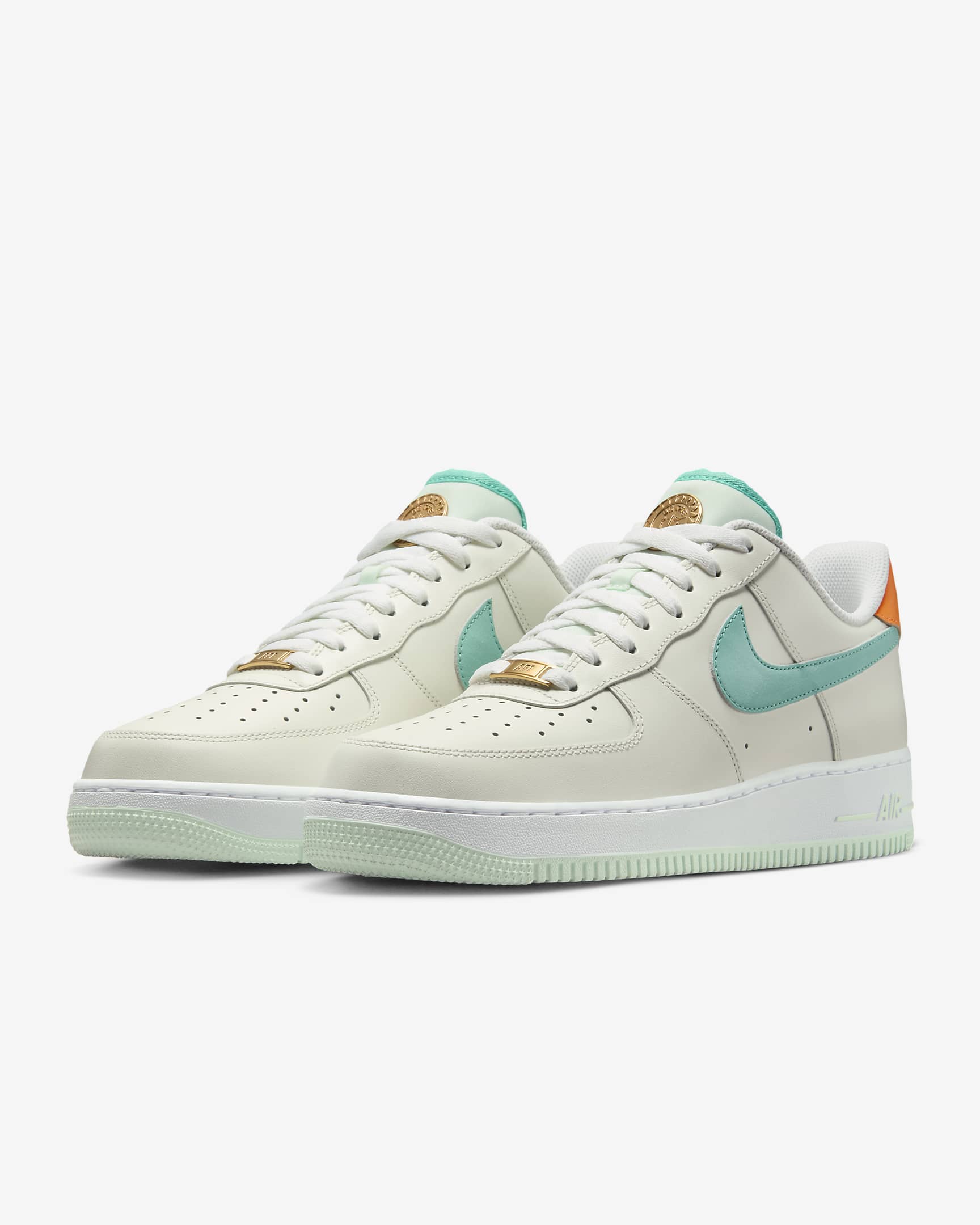 รองเท้าผู้ชาย Nike Air Force 1 '07 - Sail/ขาว/Barely Green/Green Frost