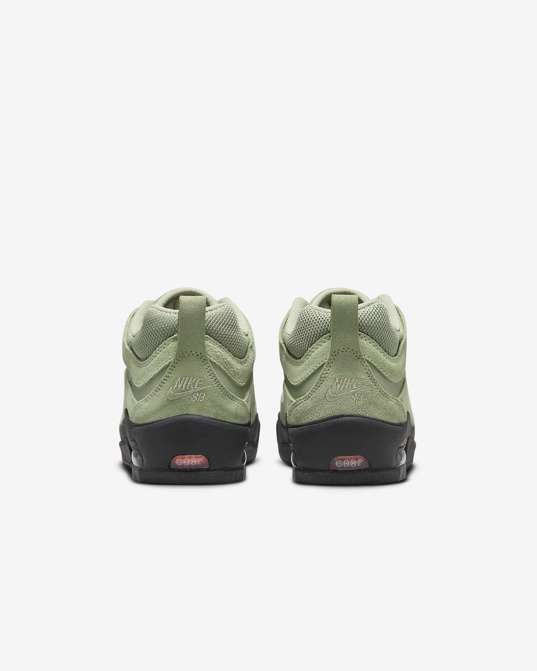 รองเท้าผู้ชาย Nike Air Max Ishod - Oil Green/Oil Green/Safety Orange/Oil Green