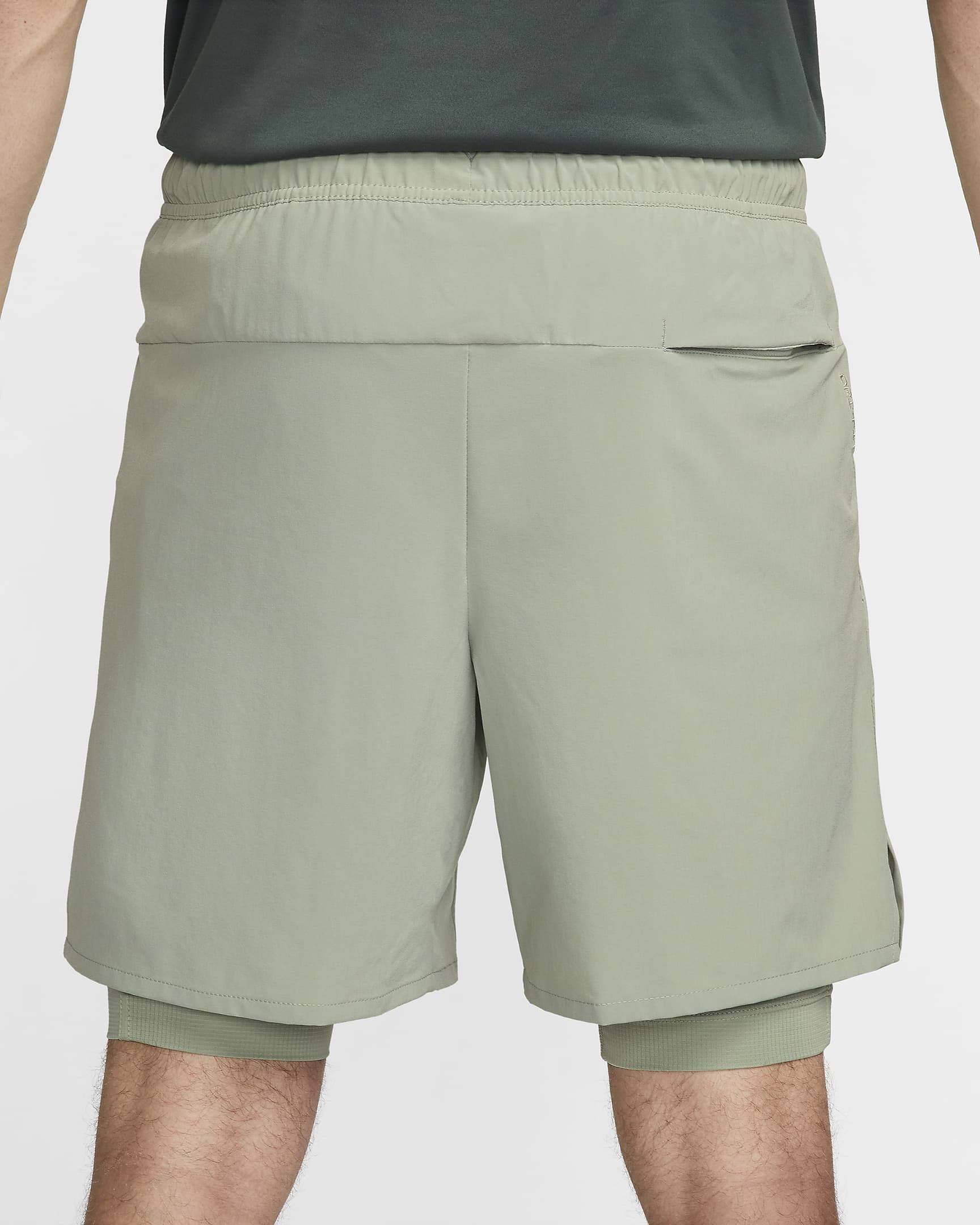 Shorts versátiles Dri-FIT de 18 cm 2 en 1 para hombre Nike Unlimited - Horizonte jade/Horizonte jade/Negro/Horizonte jade