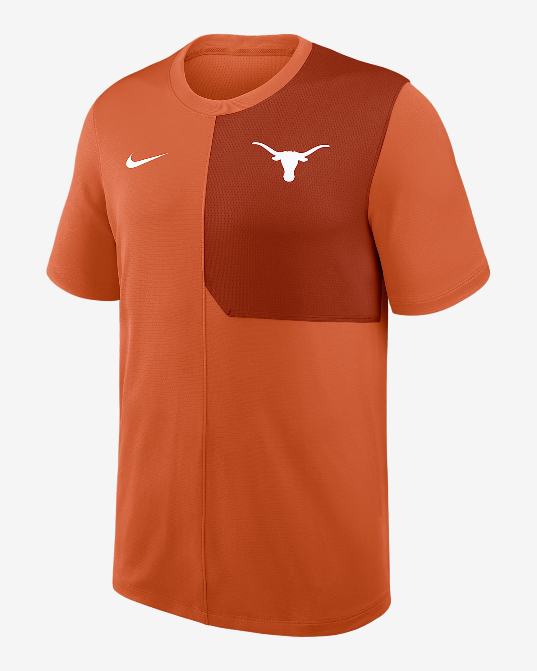 Texas Sideline Coach Men's Nike Dri-FIT College Top - Burnt Orange