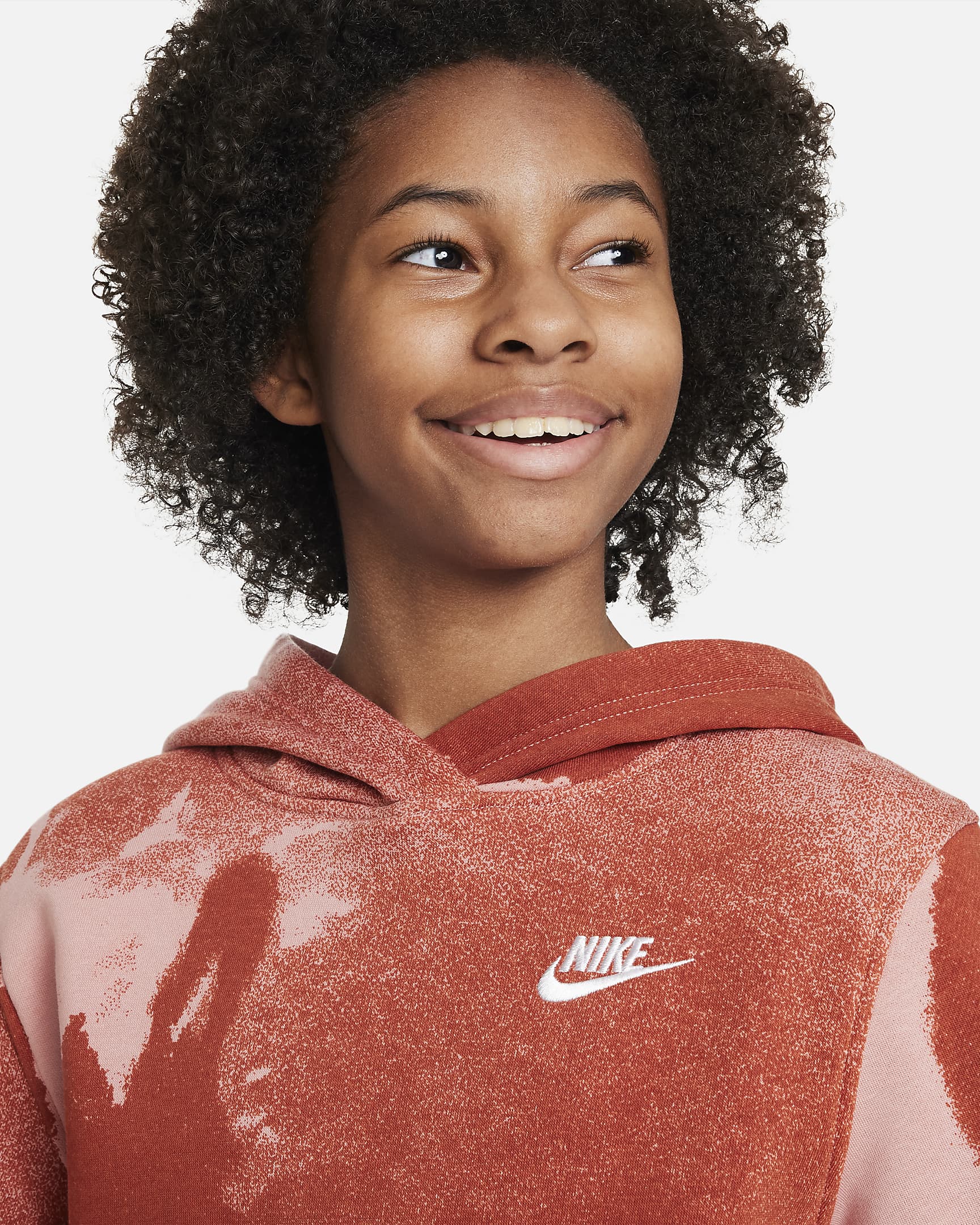 Sweat à capuche Nike Sportswear Club Fleece pour ado. Nike BE