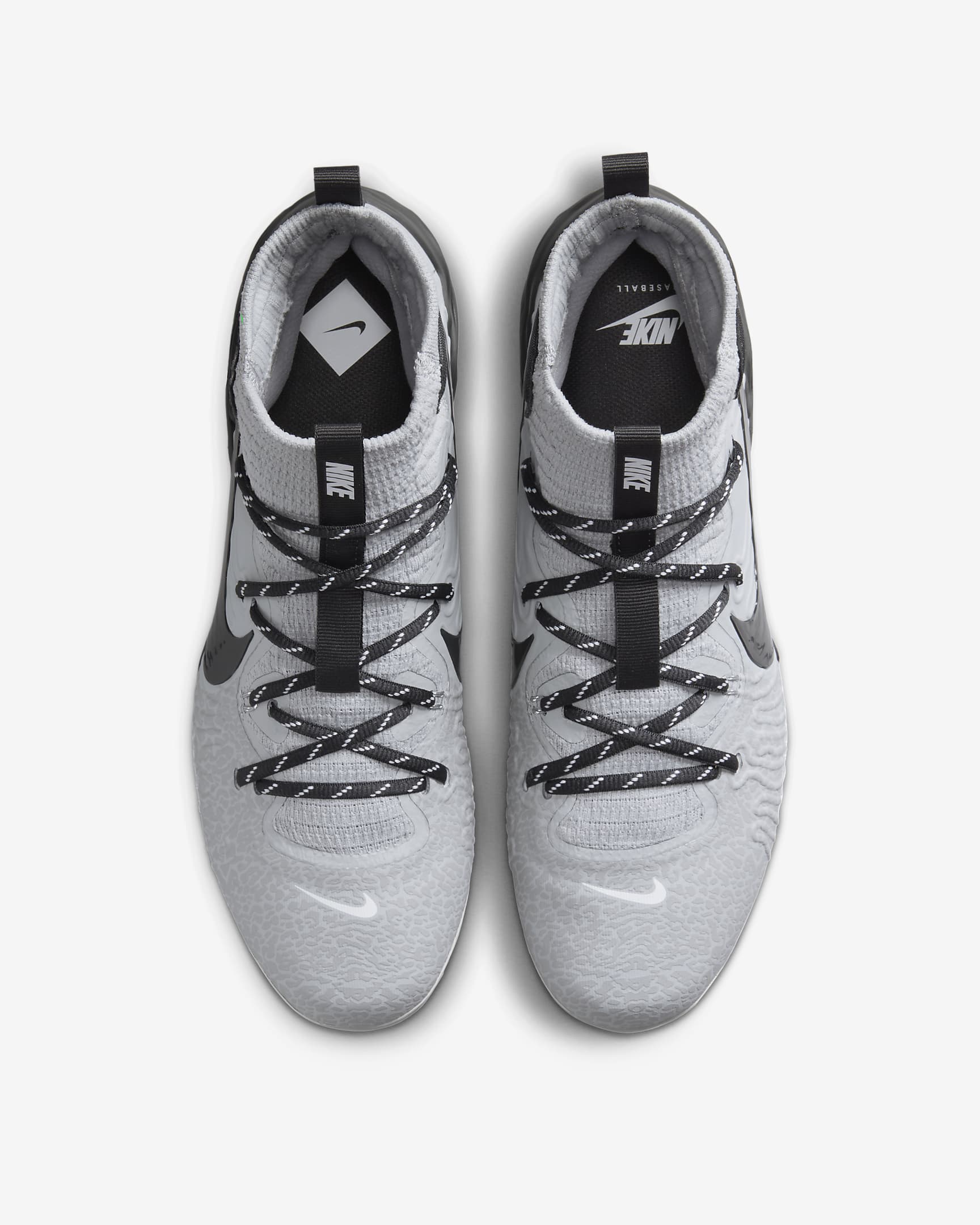 Tacos de béisbol para hombre Nike Alpha Huarache NXT - Gris lobo/Blanco/Platino puro/Gris humo oscuro