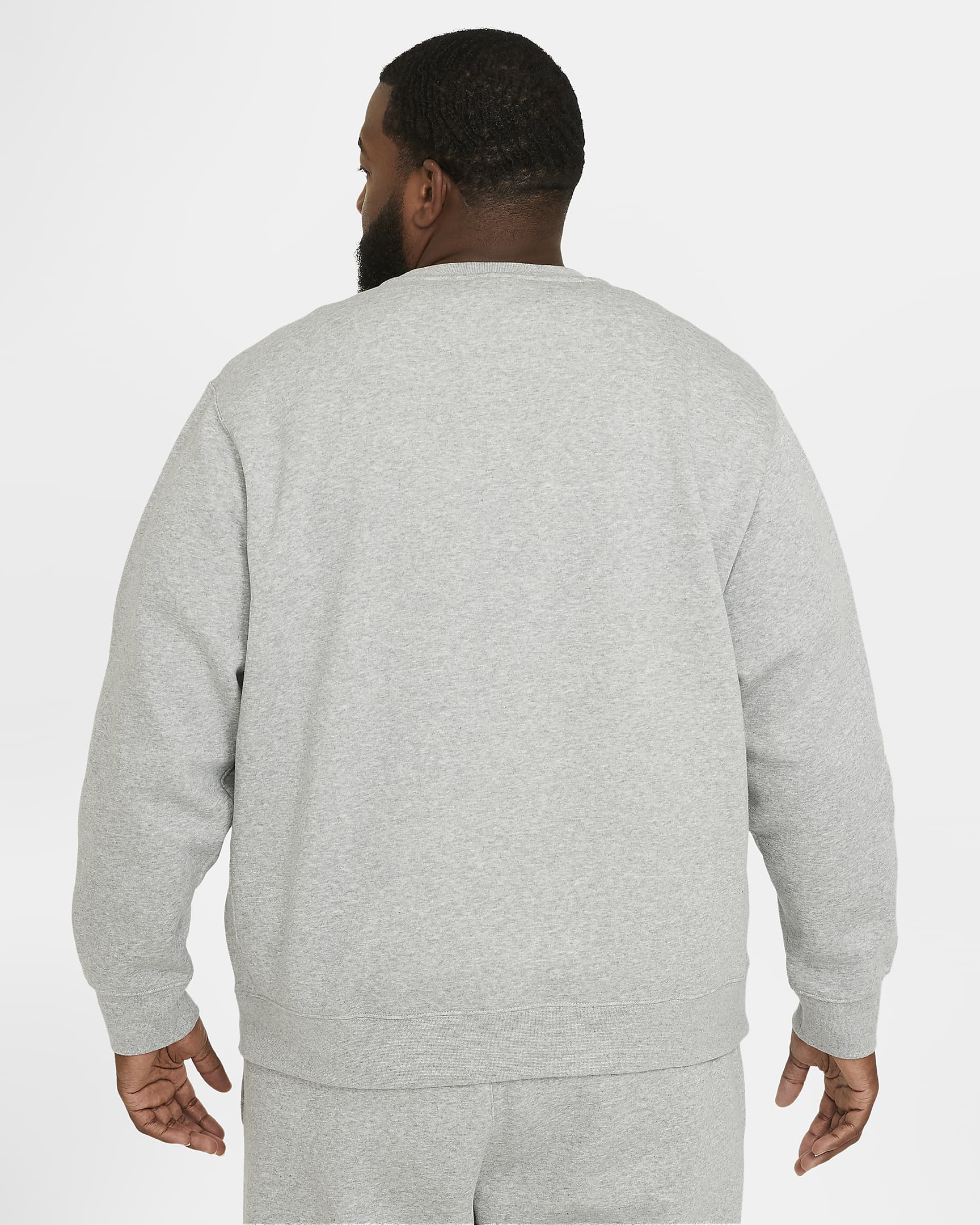 Haut Nike Sportswear Club Fleece pour Homme - Dark Grey Heather/Blanc