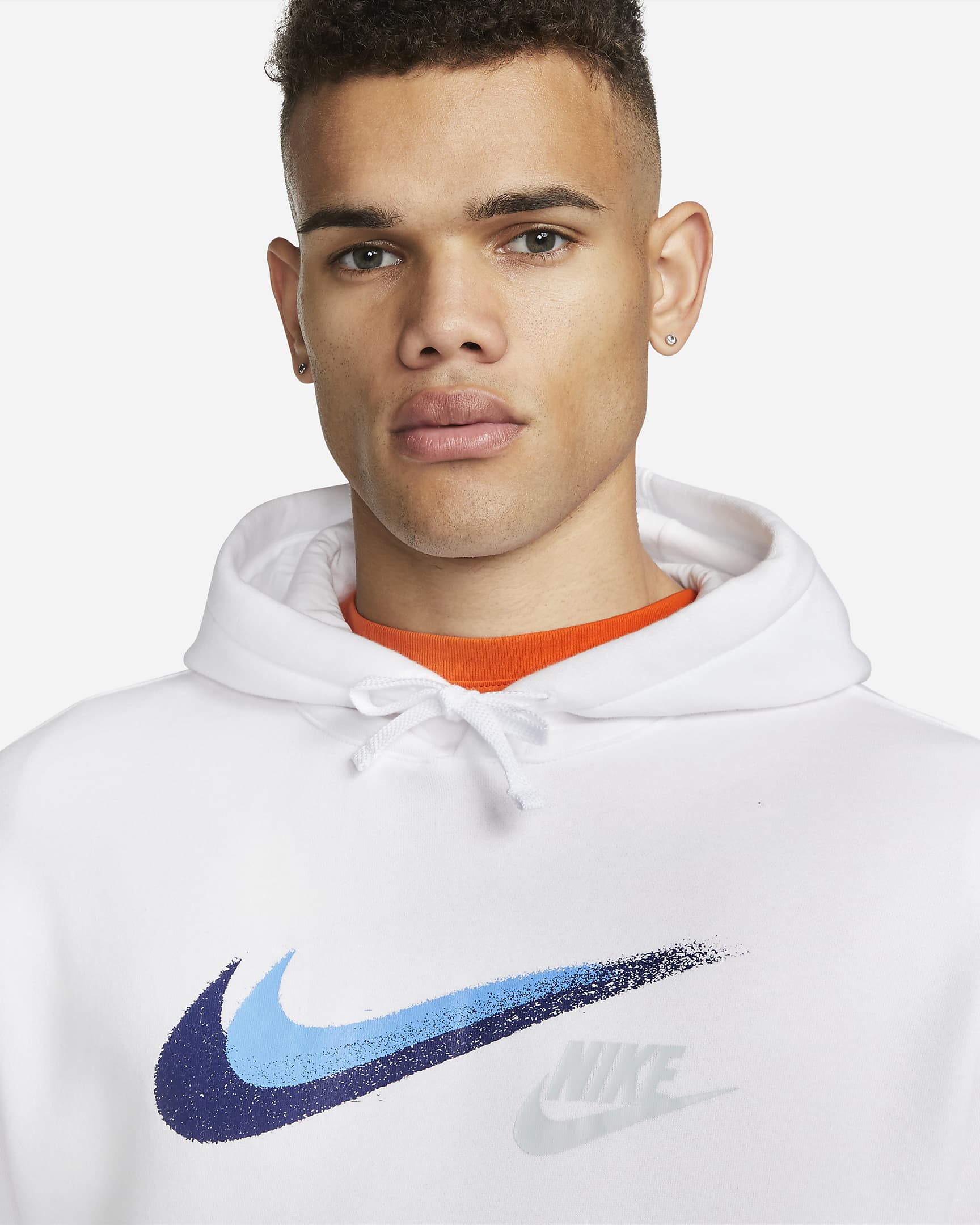 Huvtröja Nike Sportswear för män - Vit