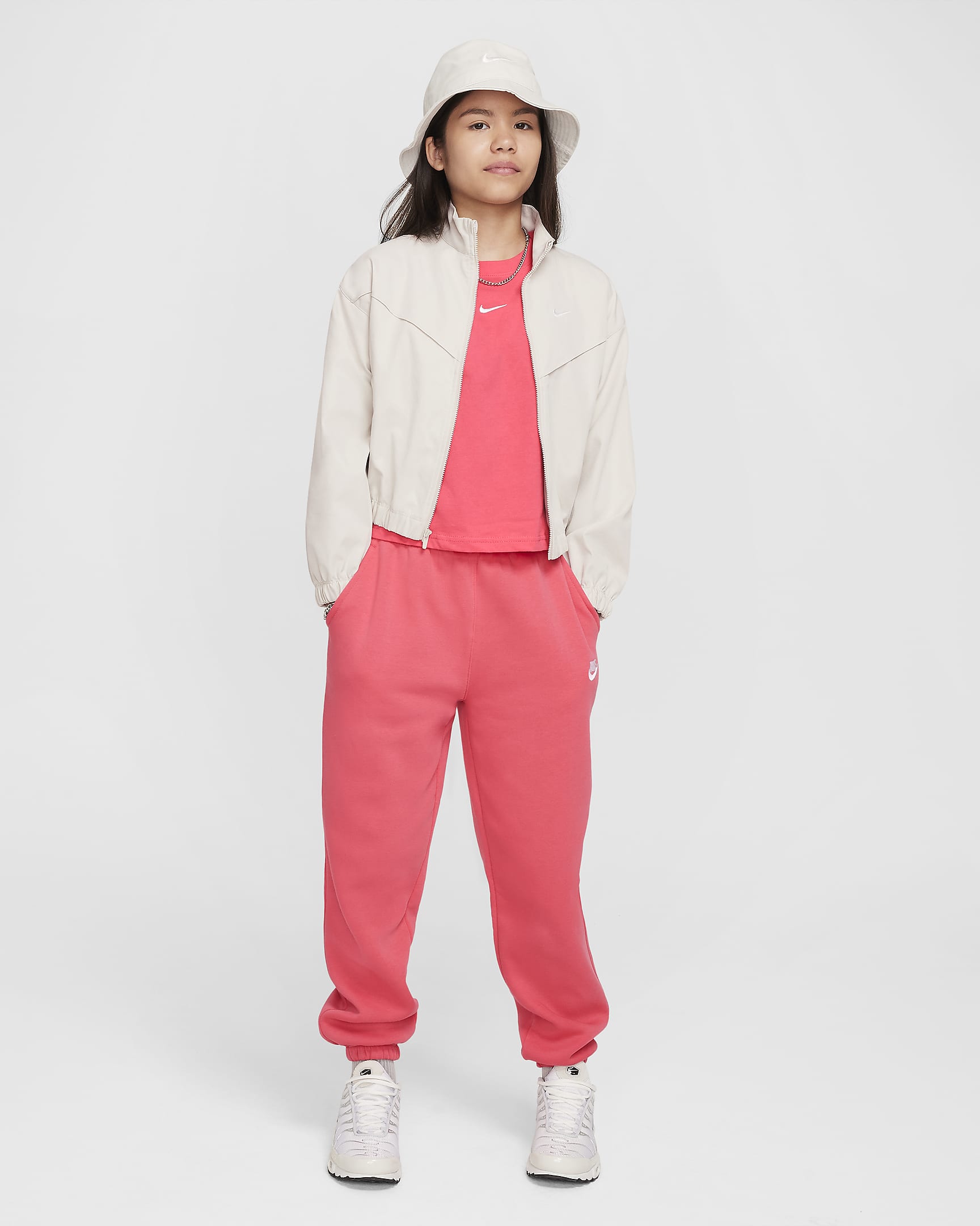 Nike Sportswear Essential T-shirt voor meisjes - Aster Pink