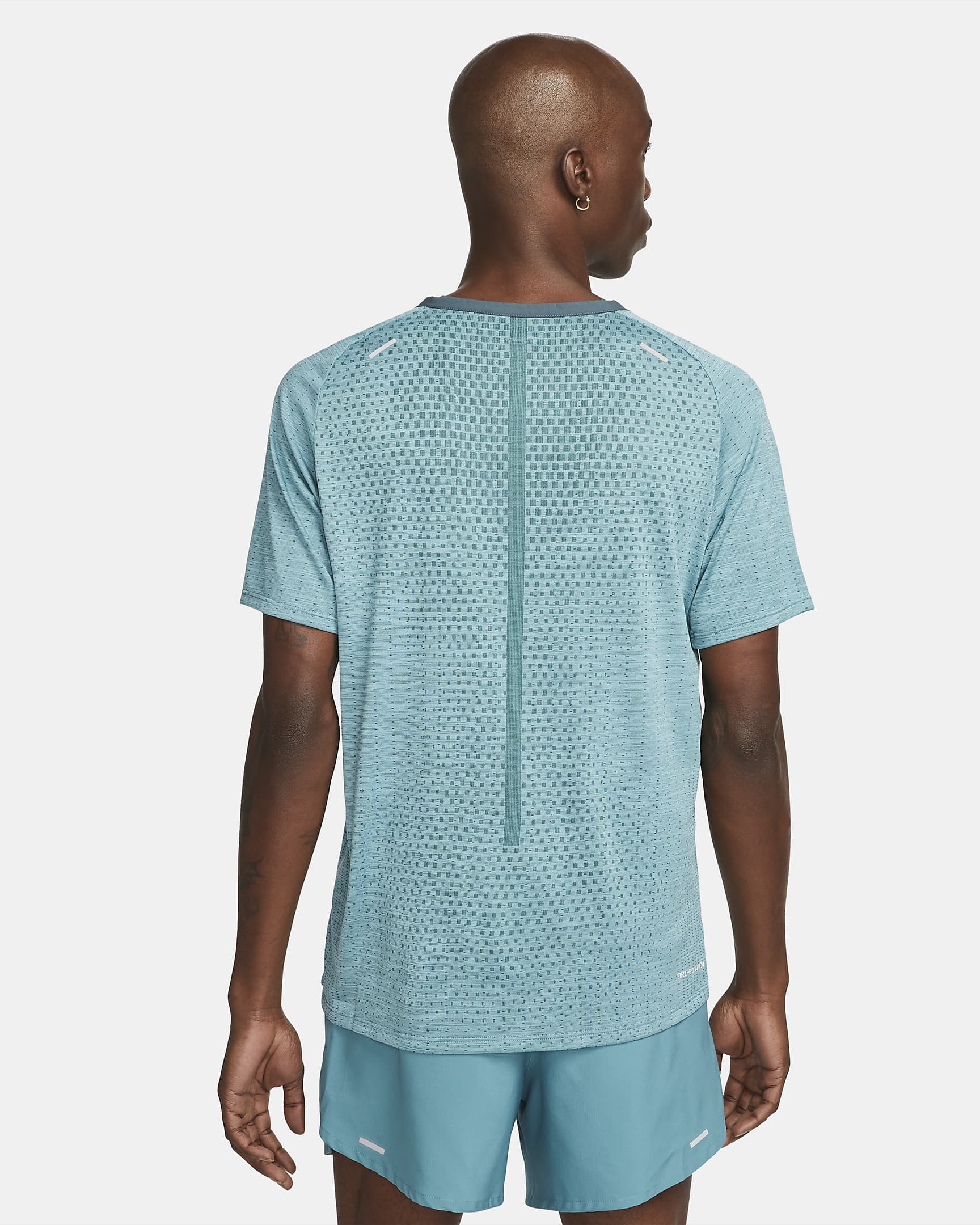 Nike Dri-FIT ADV TechKnit Ultra Men's Short-Sleeve Running Top - Faded Spruce/Mineral Teal