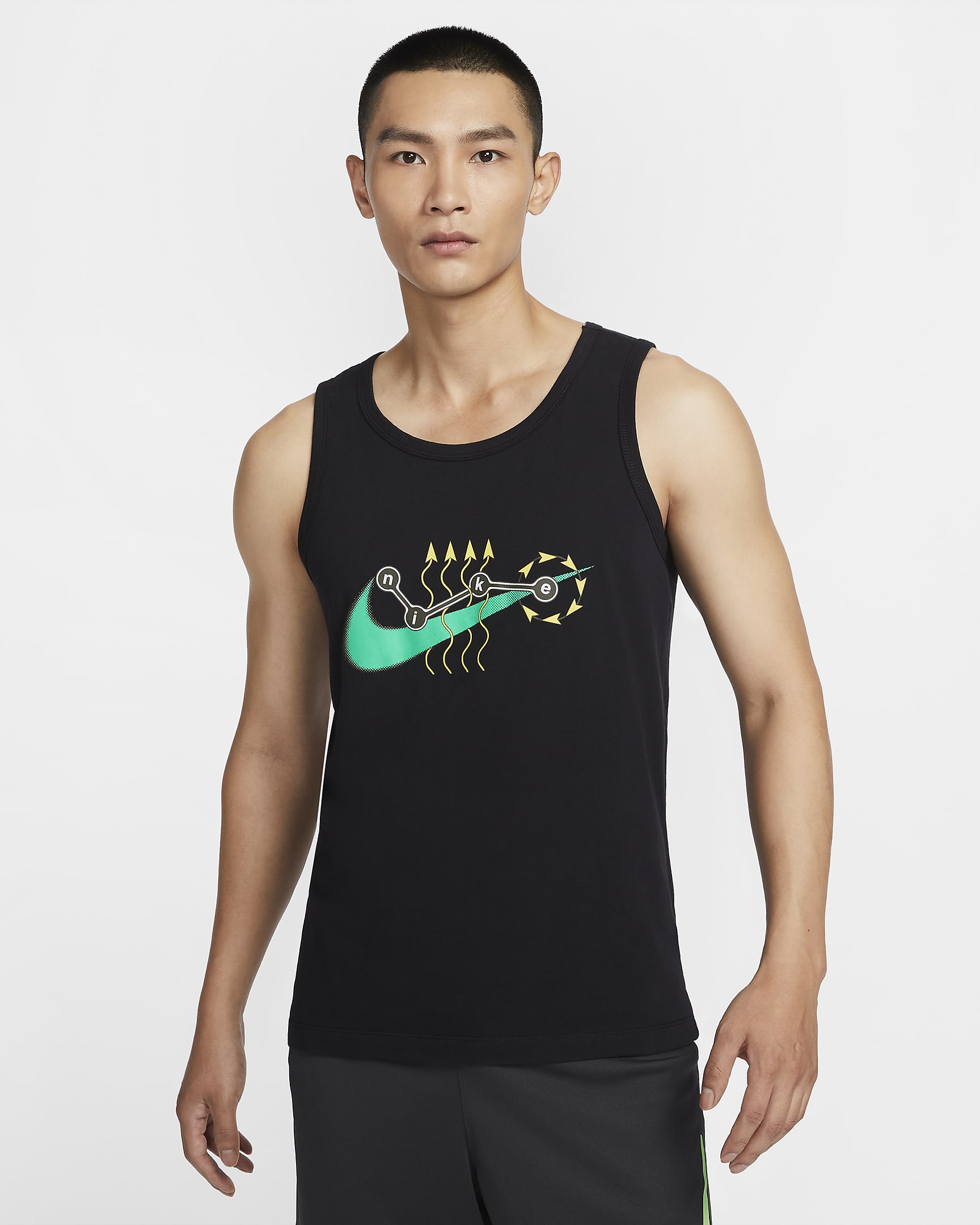 Nike Men's Dri-FIT Fitness Tank Top - Black