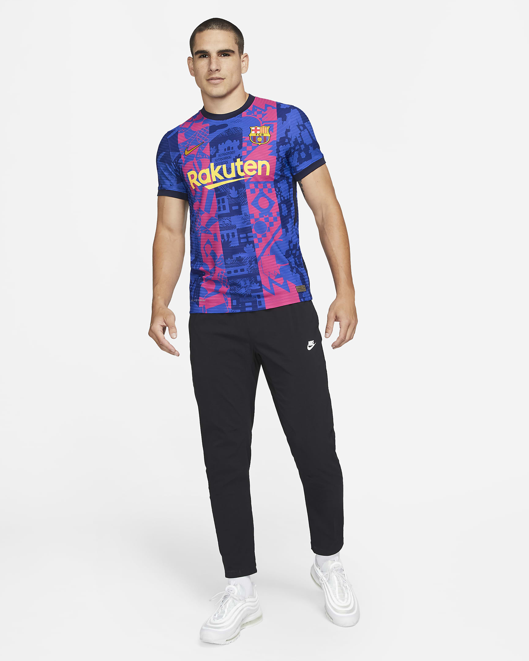 3e Maillot De Football Nike Dri Fit Adv Fc Barcelona 2021 22 Match Pour