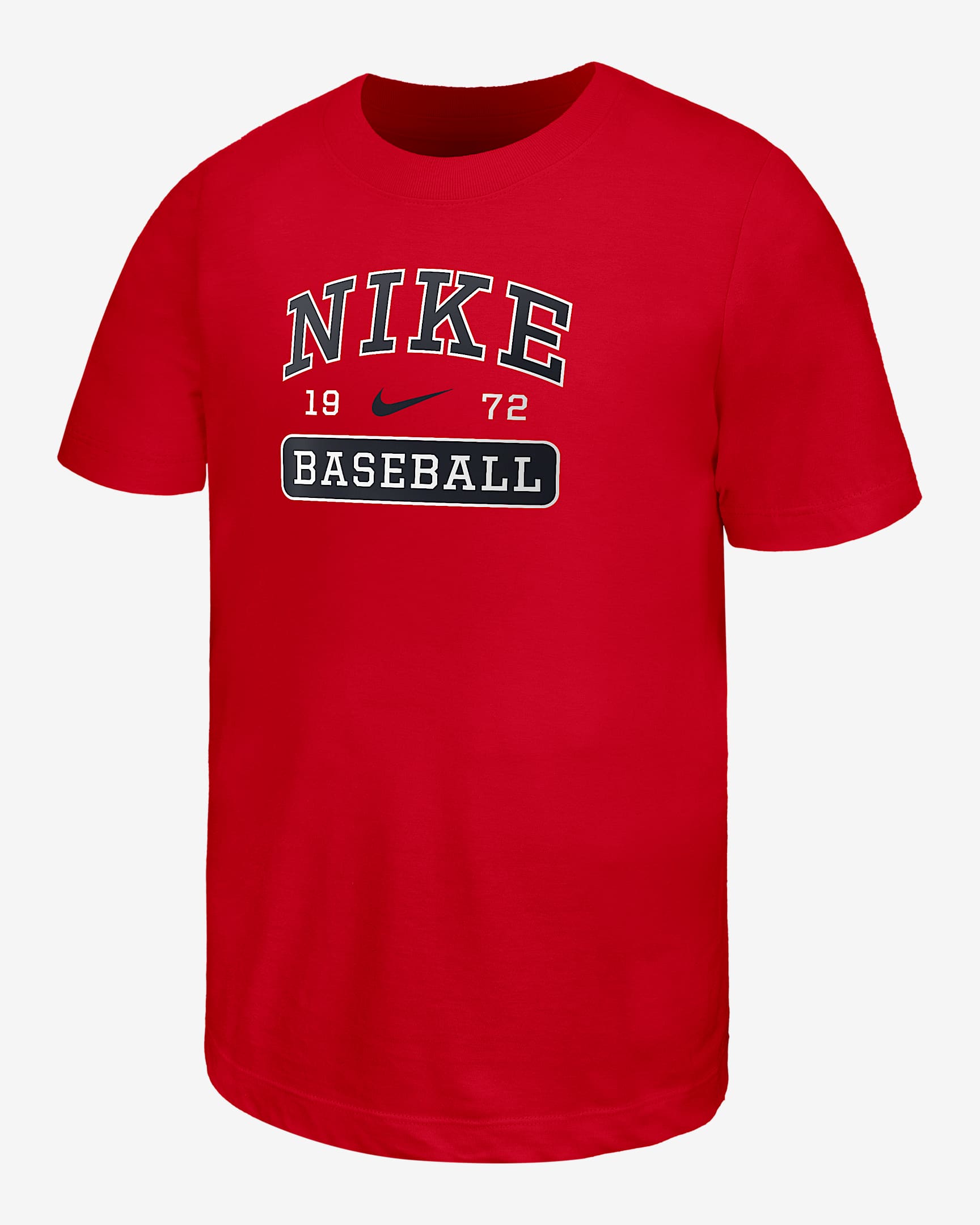 Nike Swoosh Big Kids' Baseball T-Shirt - University Red