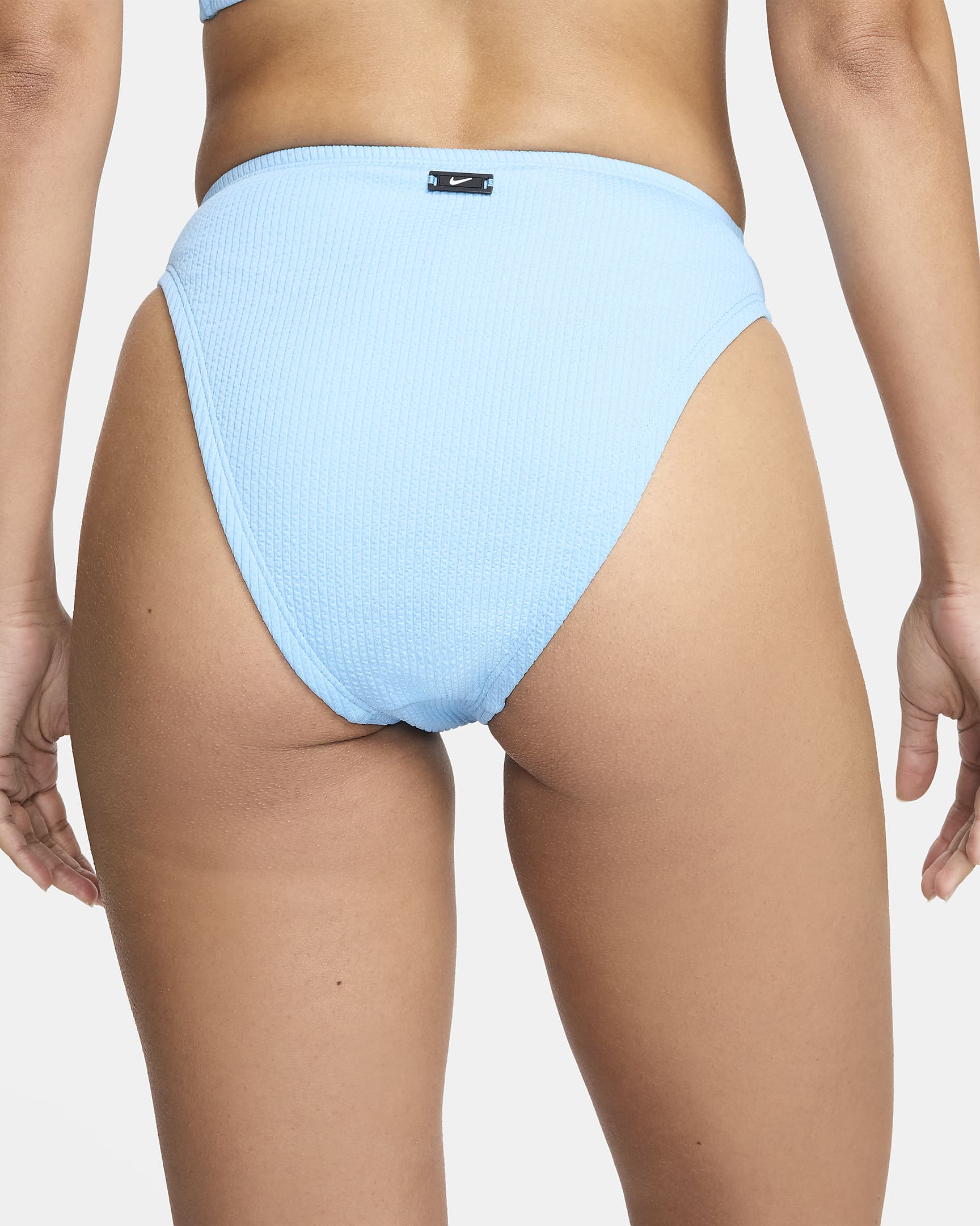 Parte inferior de traje de baño con cintura alta para mujer Nike - Azul acuario