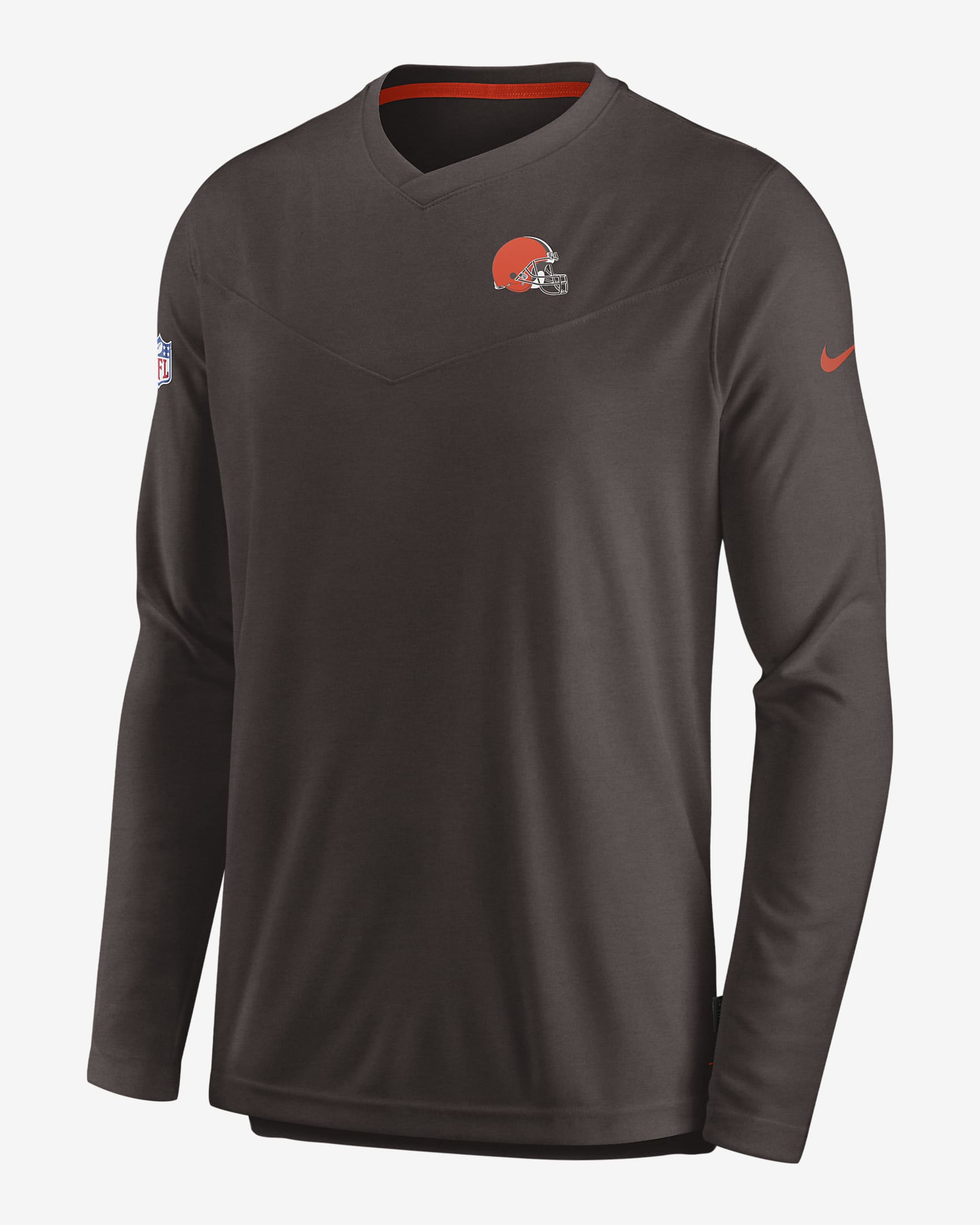 Nike Dri-FIT Lockup Coach UV (NFL Cleveland Browns) Men's Long-Sleeve ...