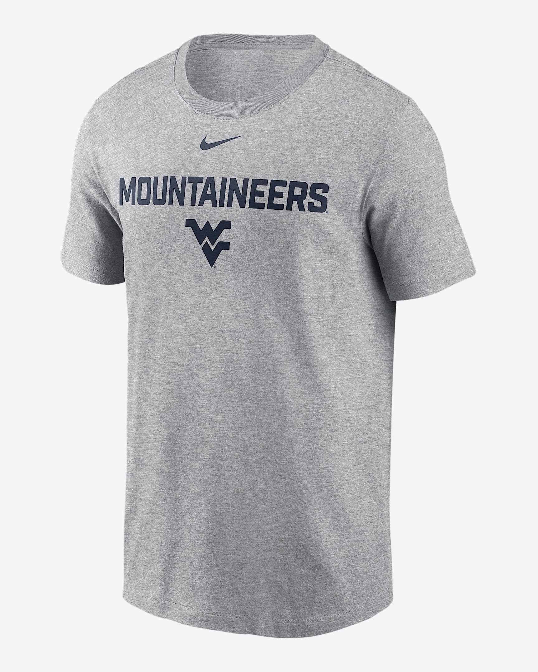 West Virginia Campus 2-Hit Men's Nike College T-Shirt - Grey