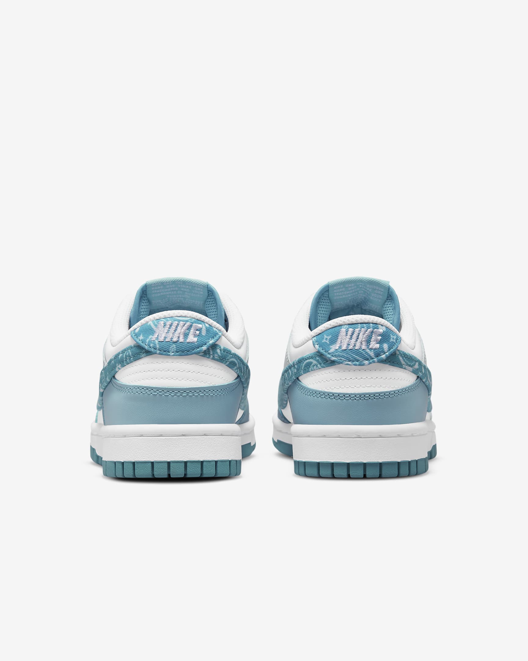 Sapatilhas Nike Dunk Low para mulher - Branco/Branco/Azul Worn/Azul Worn