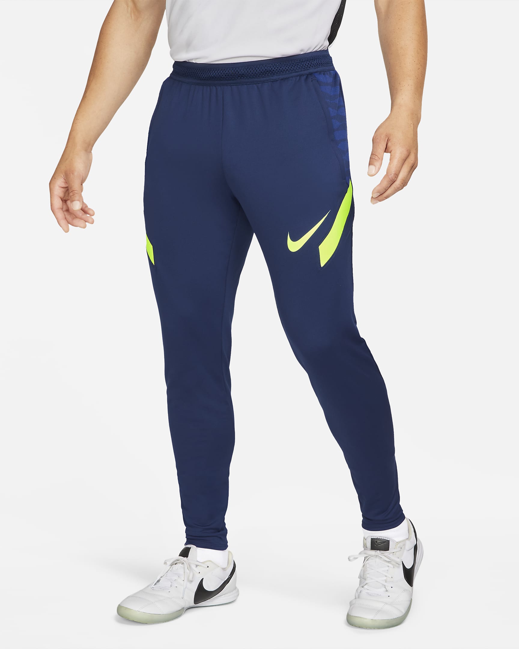 Pantalones de fútbol para hombre Nike Dri-FIT Strike - Azul vacío/Azul royal intenso/Volt/Volt