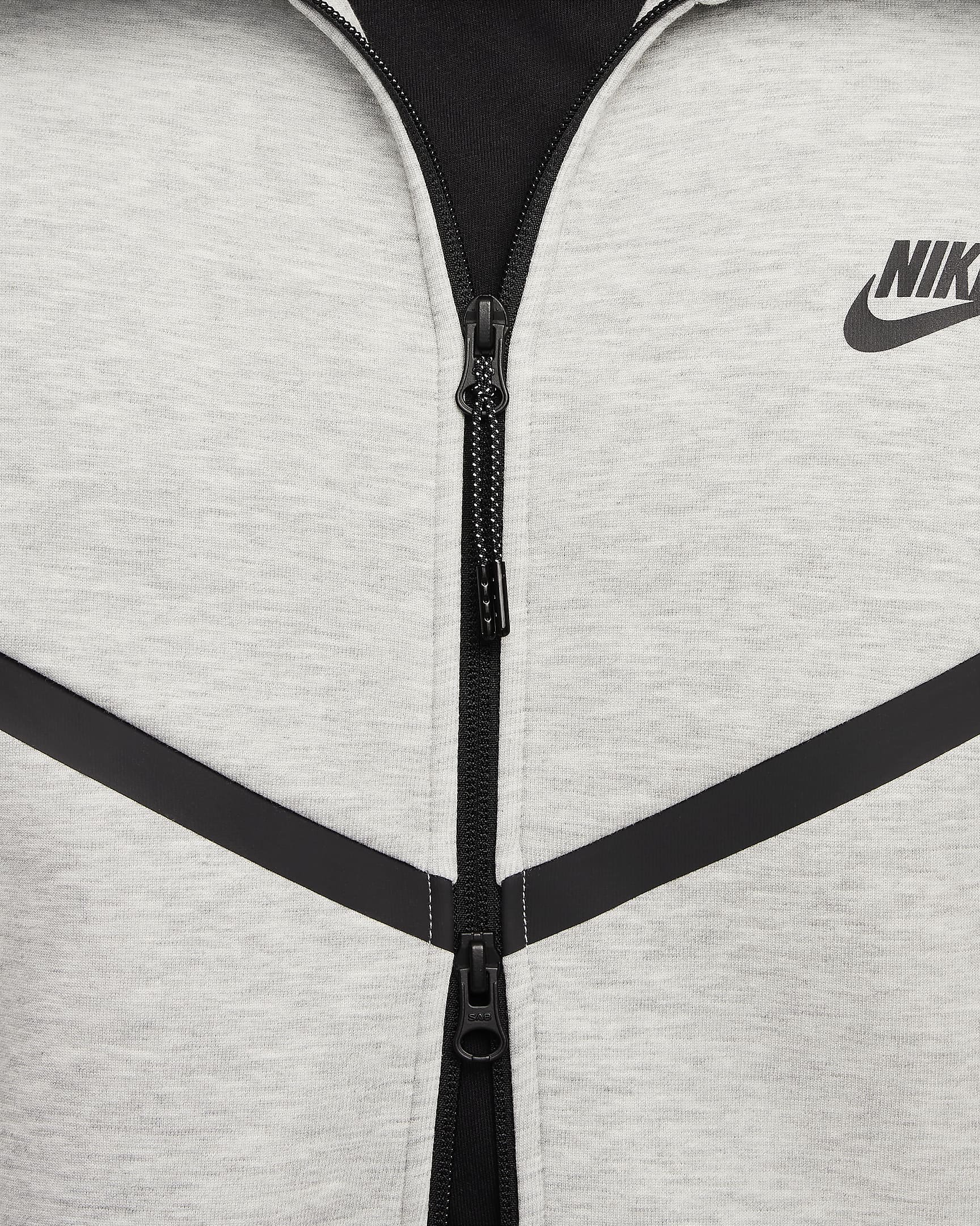 Nike Tech Men's Full-Zip Windrunner Hoodie - Dark Grey Heather/Black