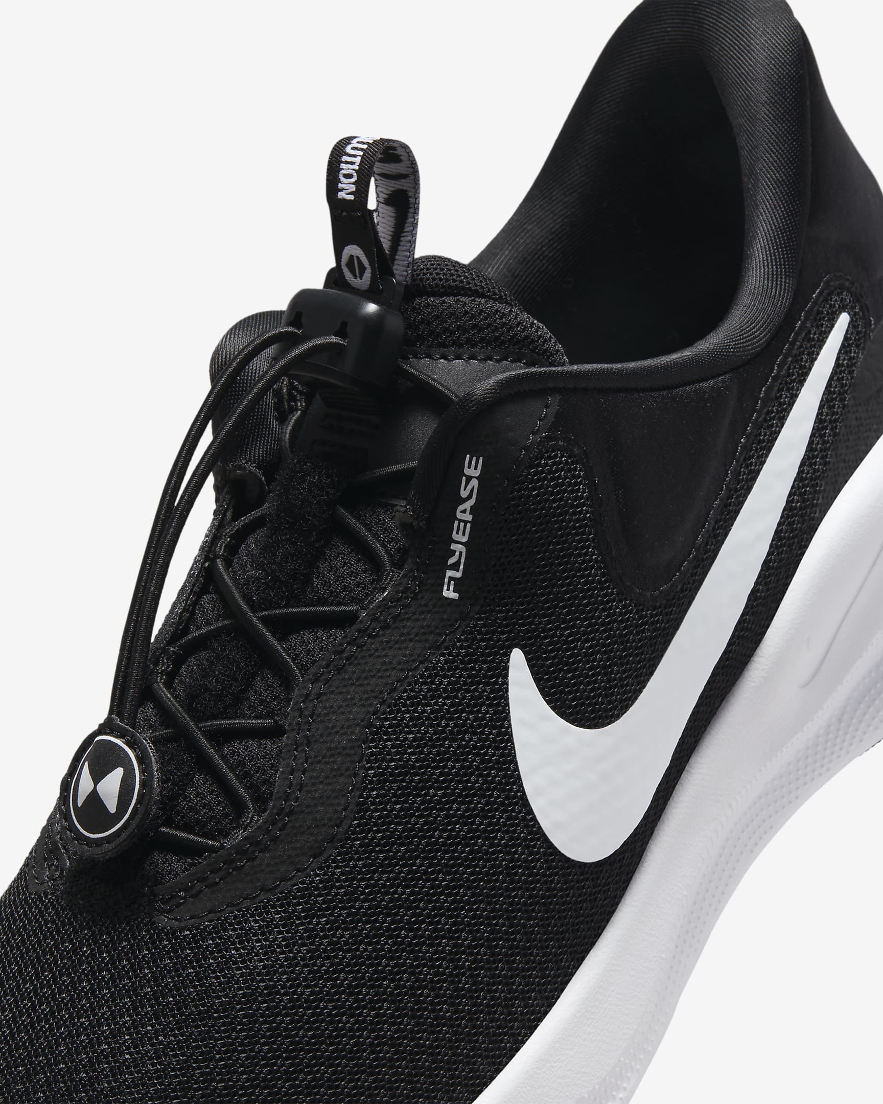 Nike Revolution 7 EasyOn hardloopschoenen voor heren (straat) - Zwart/Wit