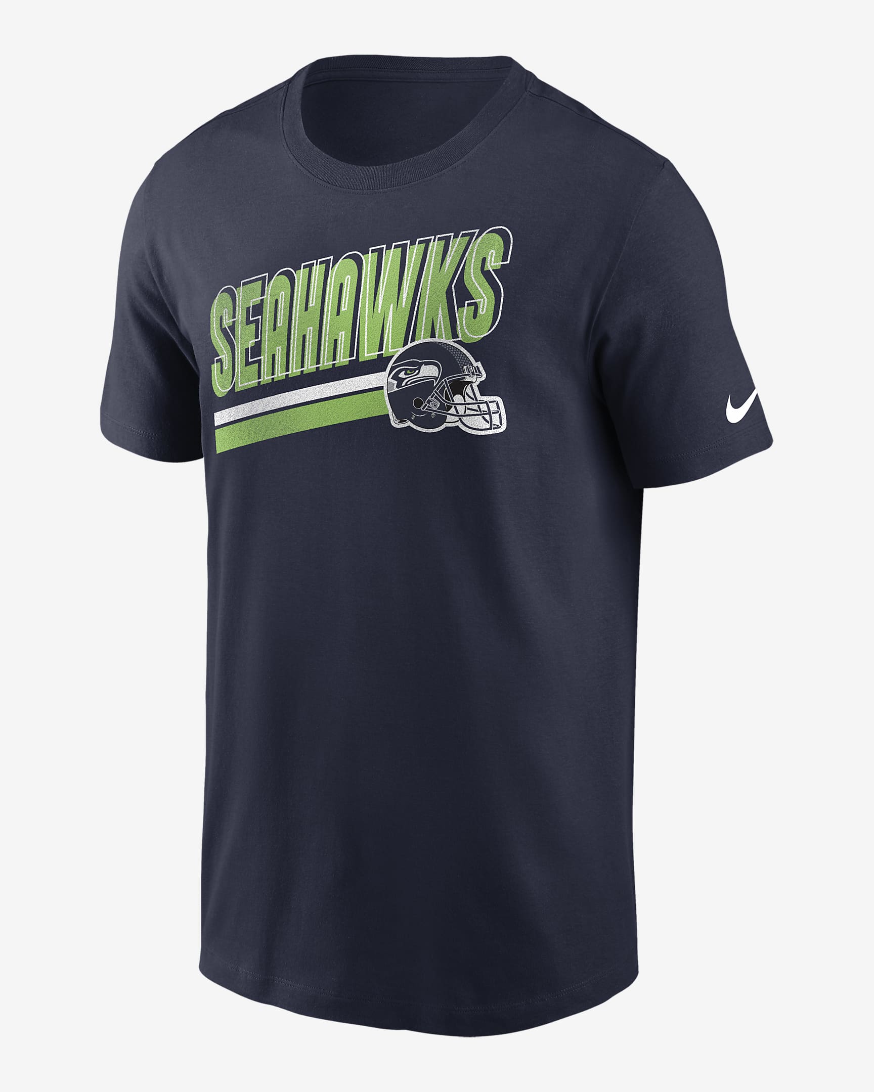 Seattle Seahawks Essential Blitz Lockup Men's Nike NFL T-Shirt. Nike.com