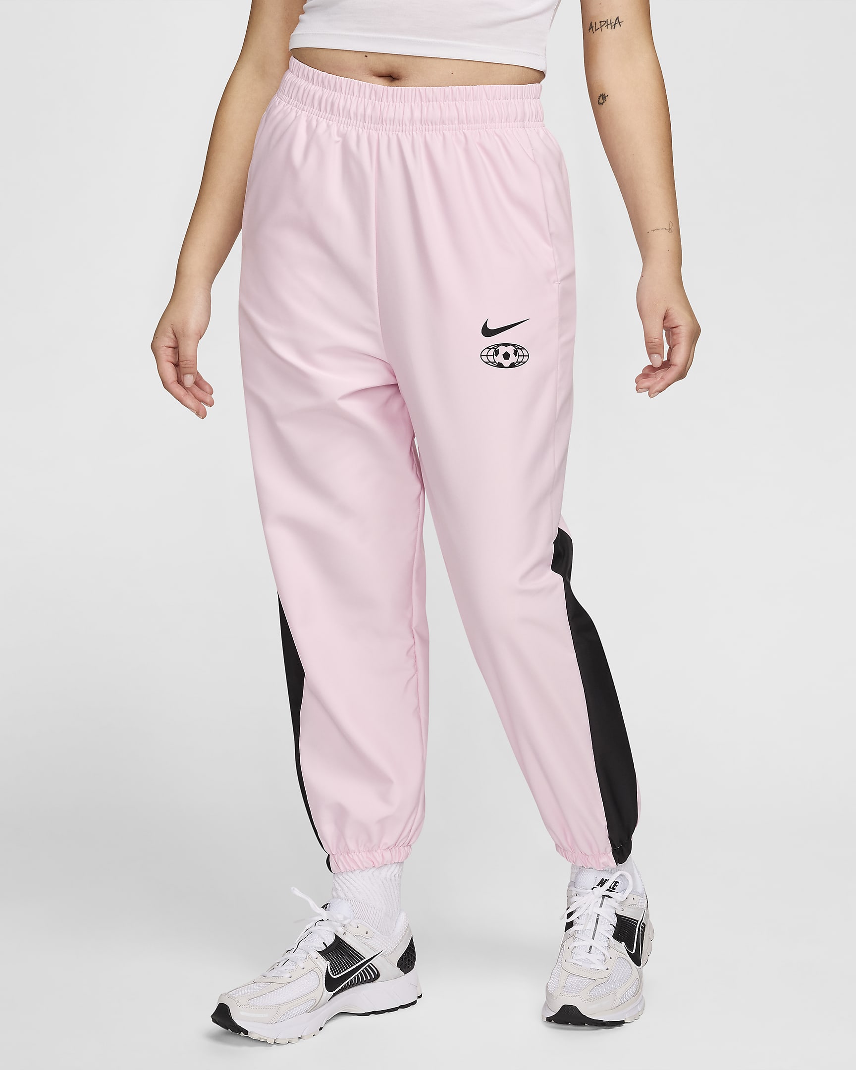 Nike Sportswear Web-Jogger für Damen - Pink Foam/Schwarz