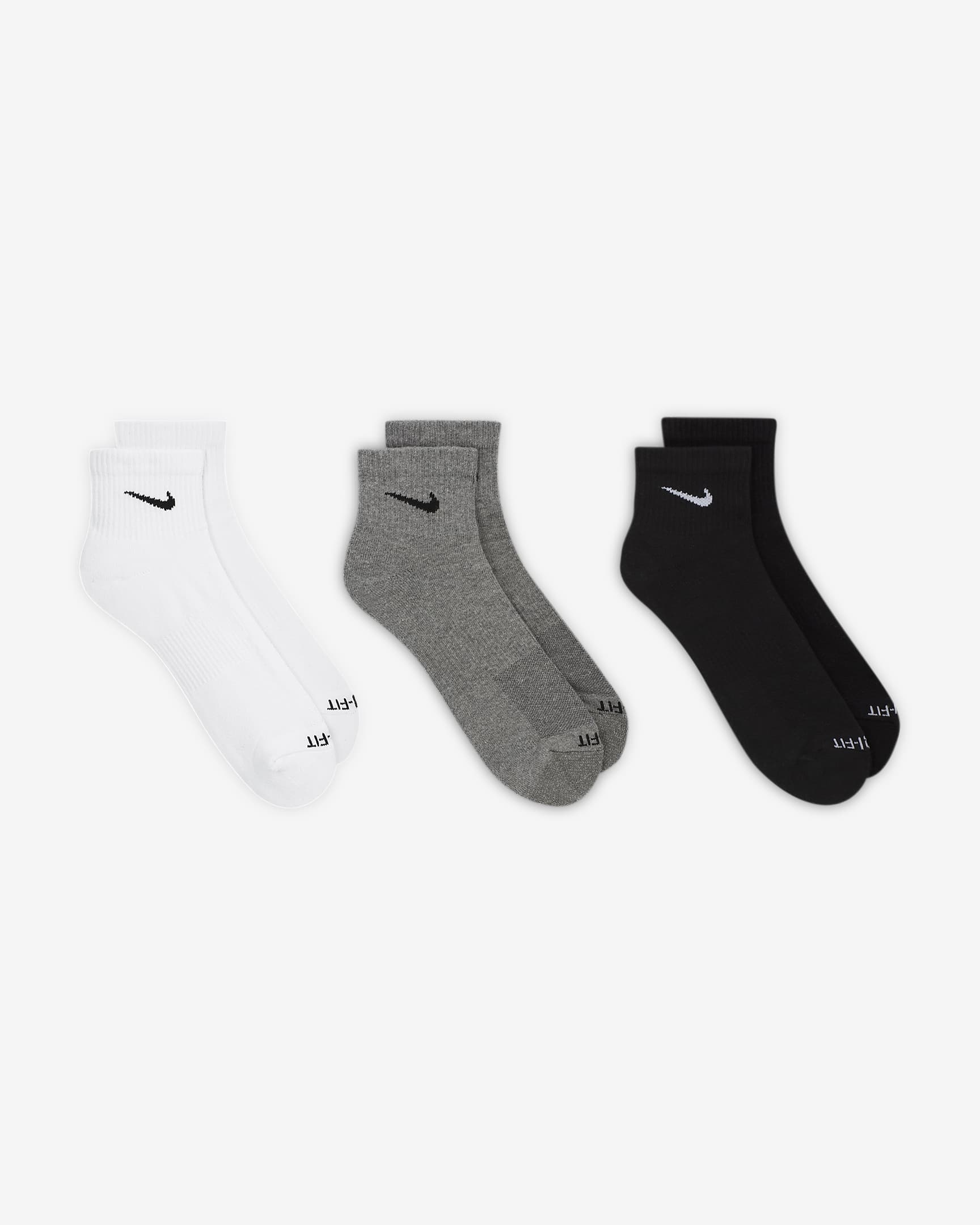 Nike Everyday Plus Cushioned Training Ankle Socks (3 Pairs). Nike.com