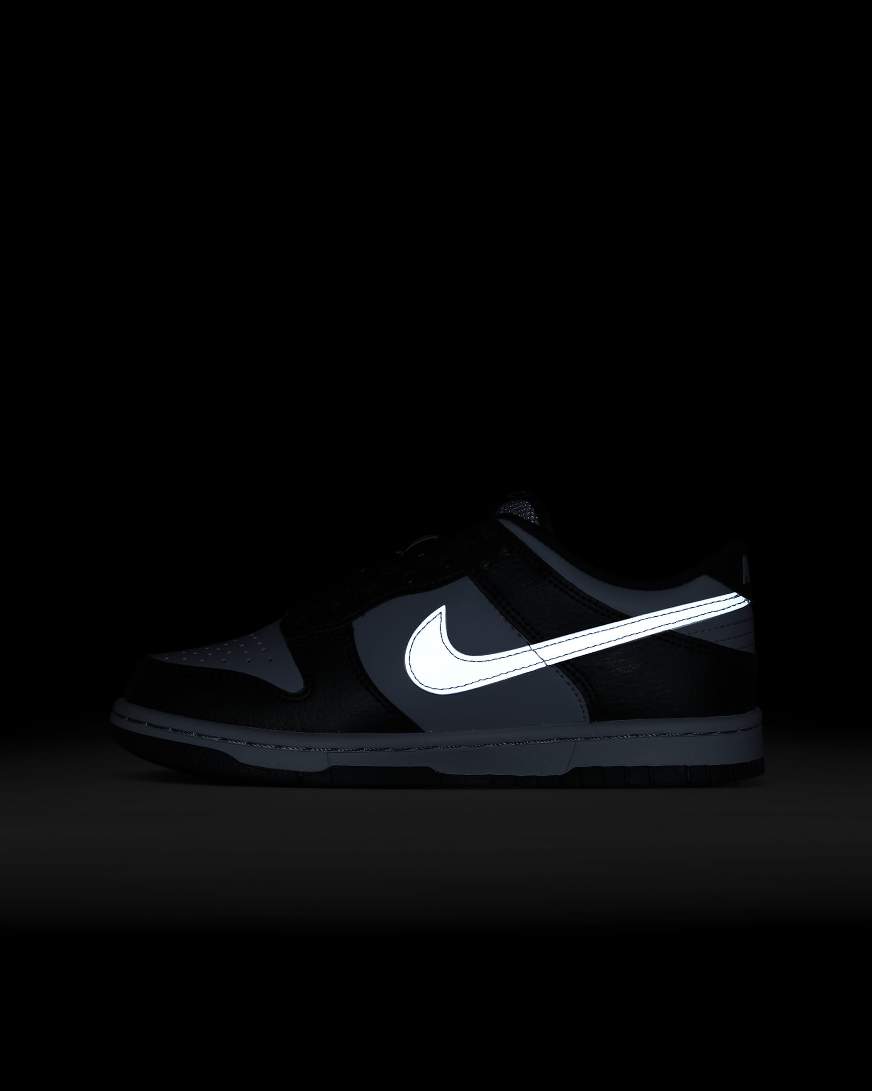 Chaussure Nike Dunk Low pour ado - Noir/Wolf Grey