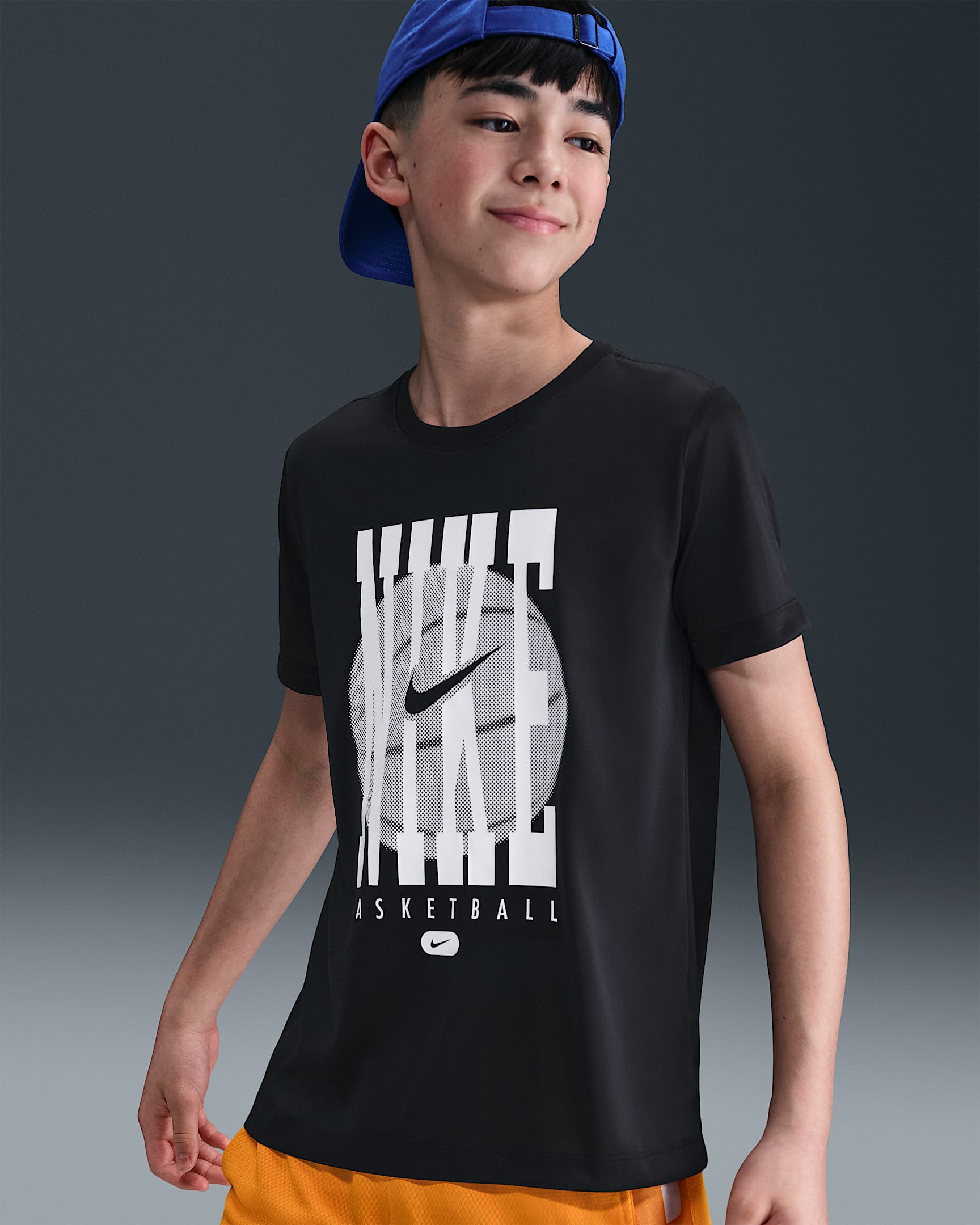 Playera de entrenamiento Dri-FIT para niños talla grande Nike Legend - Negro