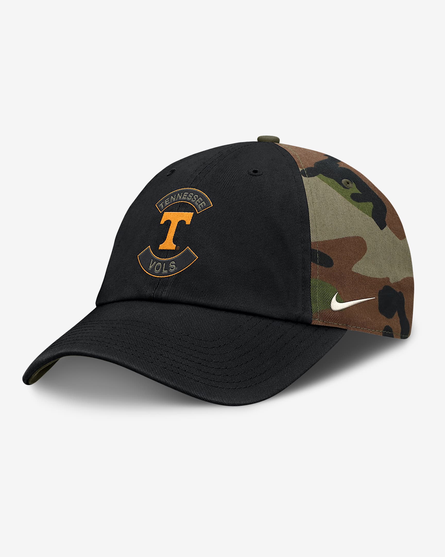 Tennessee 2025 Military Appreciation Club Men's Nike College Adjustable Hat - Camo Green