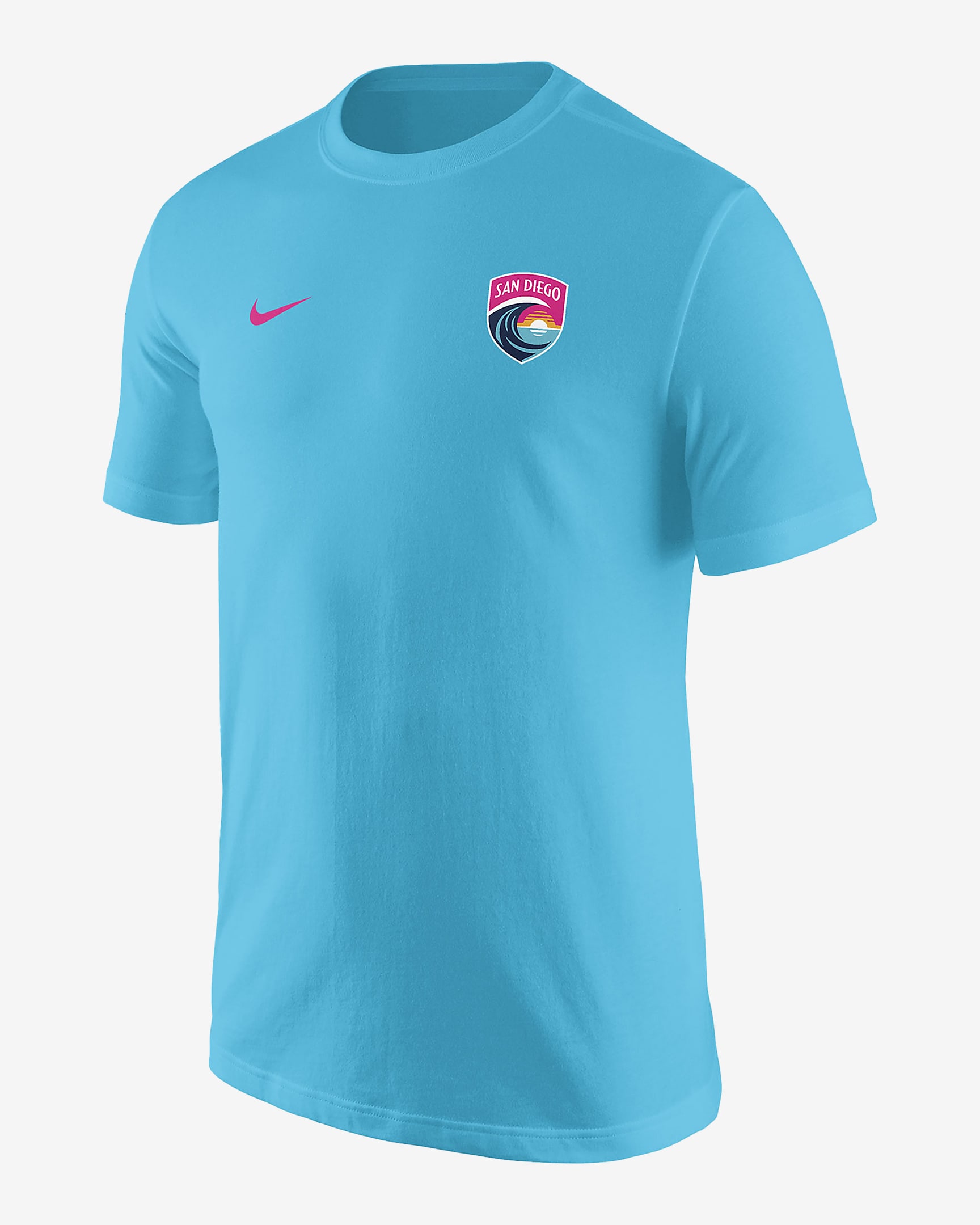 Naomi Girma San Diego Wave Men's Nike NWSL T-Shirt - Chlorine Blue