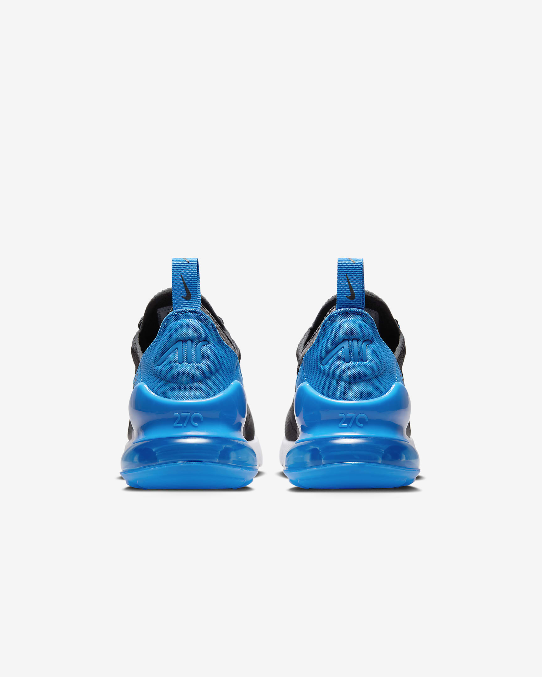 Nike Air Max 270 Big Kids' Shoes - Anthracite/Black/White/Light Photo Blue