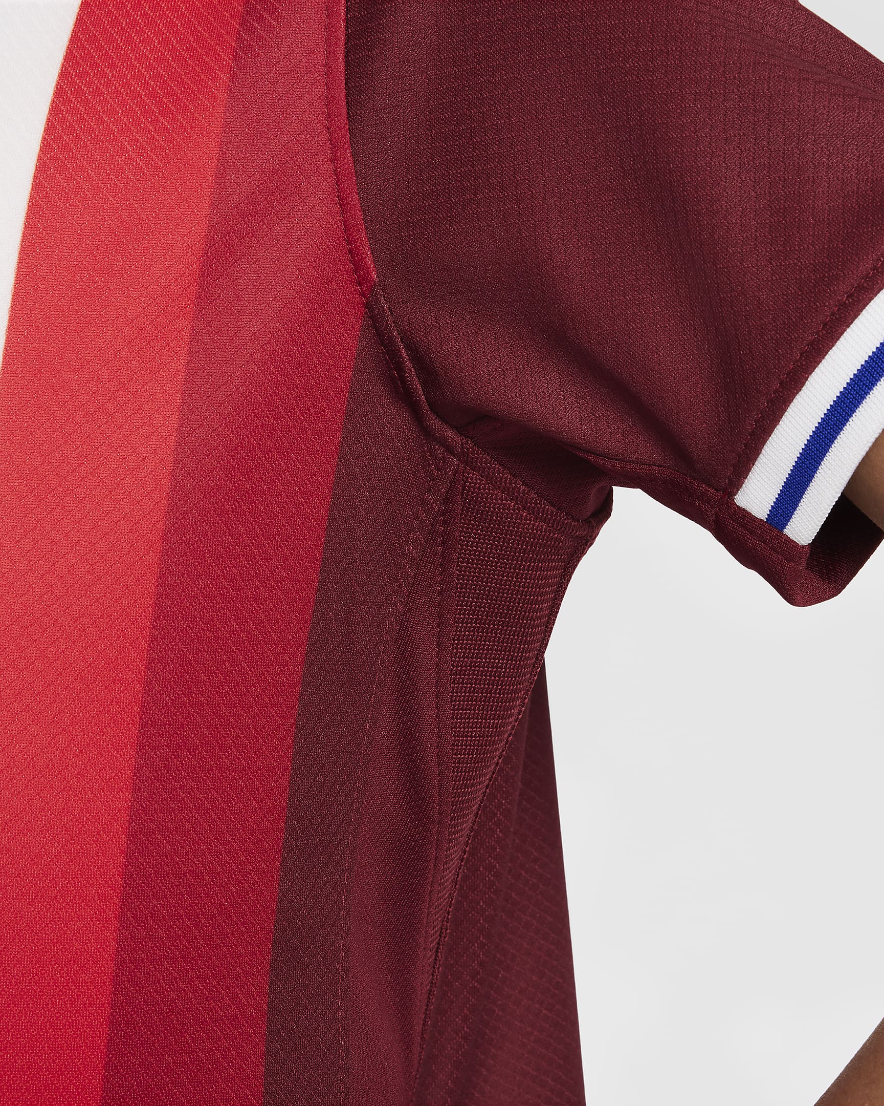 Tredelat fotbollsställ Norge 2024/25 Stadium (hemmaställ) Nike Replica för barn - Team Red/Blue Void/Vit