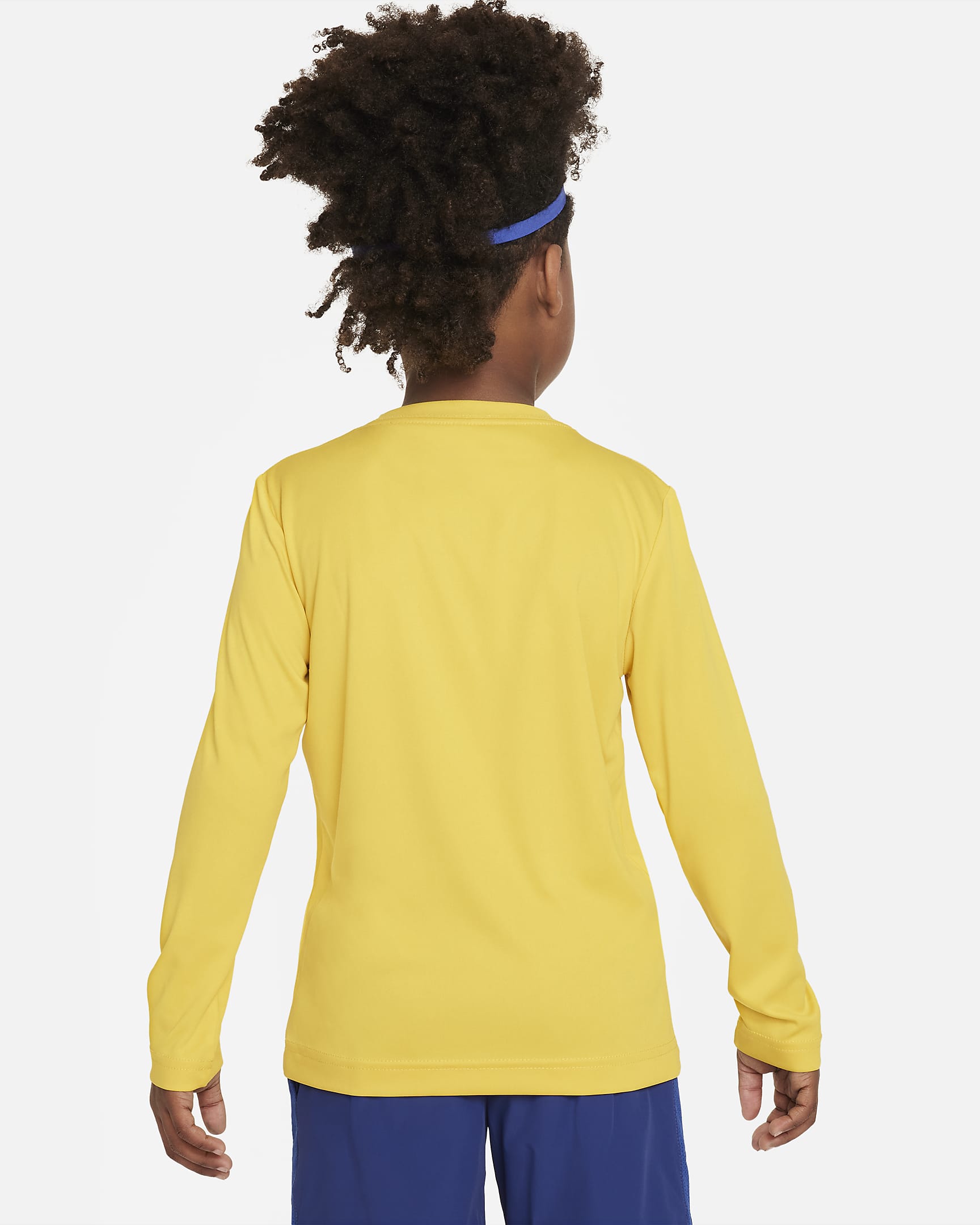 Nike "All Day Play" Long Sleeve Tee Little Kids Dri-FIT T-Shirt - Vivid Sulfur