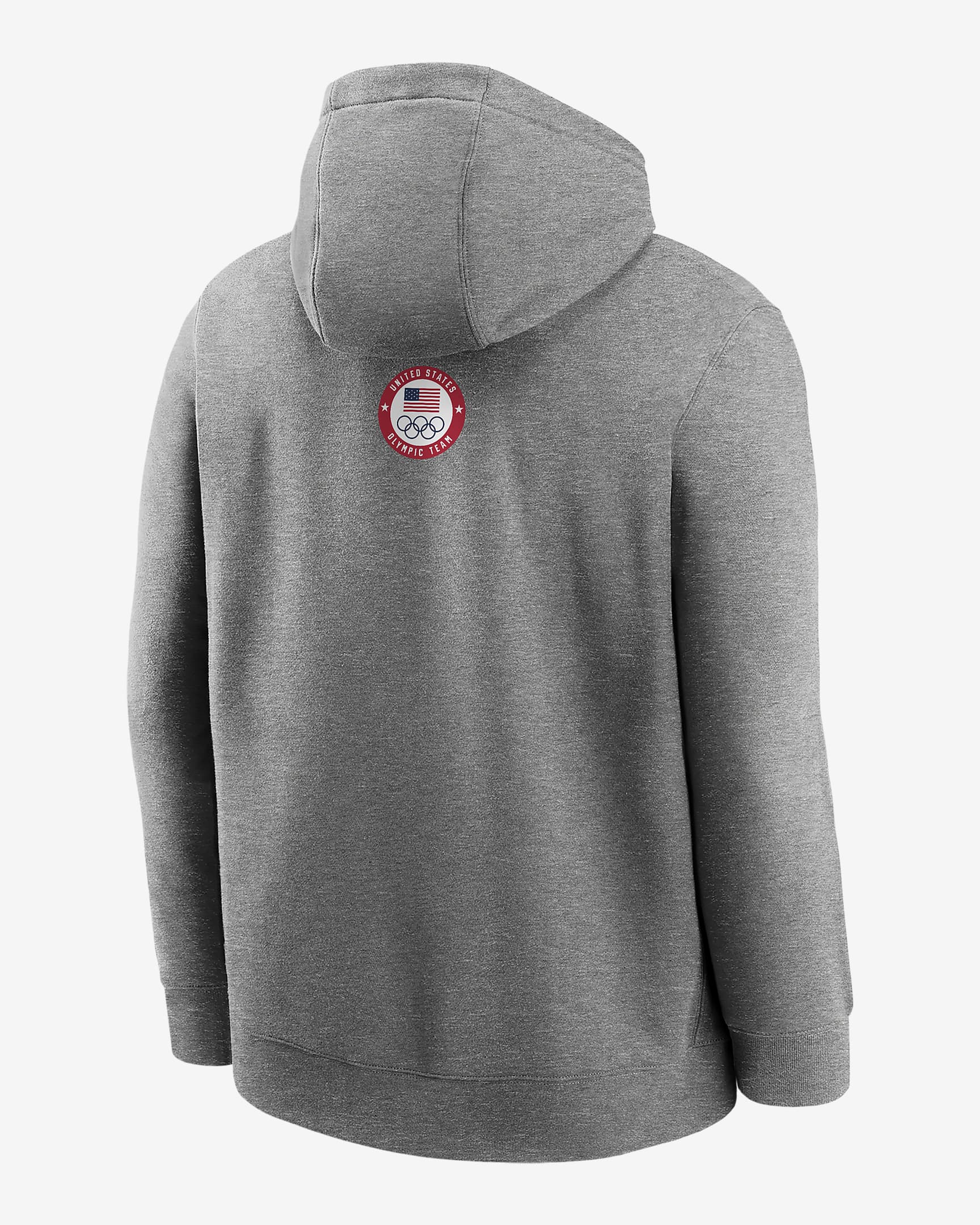 USA Club Fleece Men's Nike Running Pullover Hoodie - Dark Grey Heather