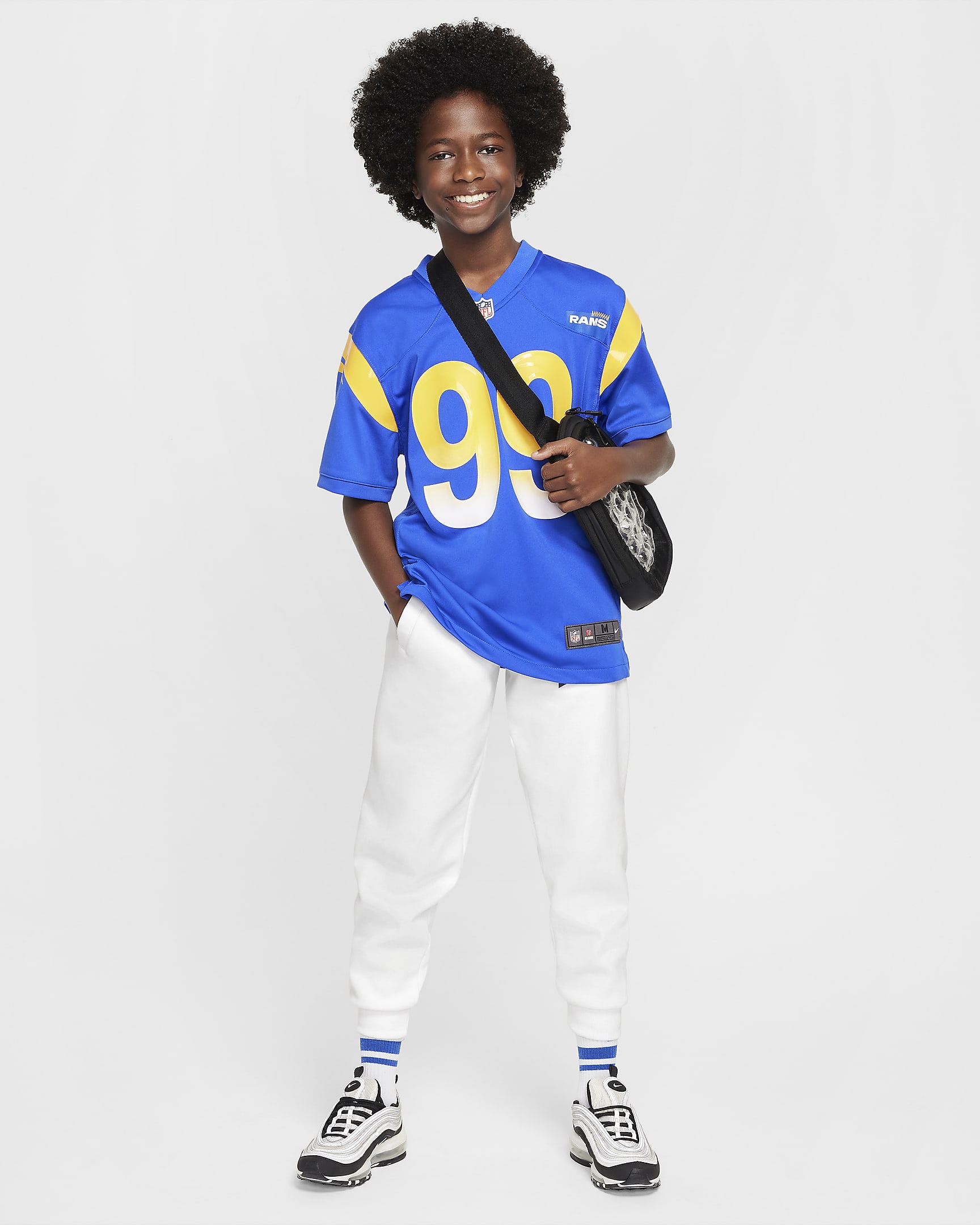 Aaron Donald Los Angeles Rams Nike NFL-wedstrijdjersey voor kids - Hyper Royal