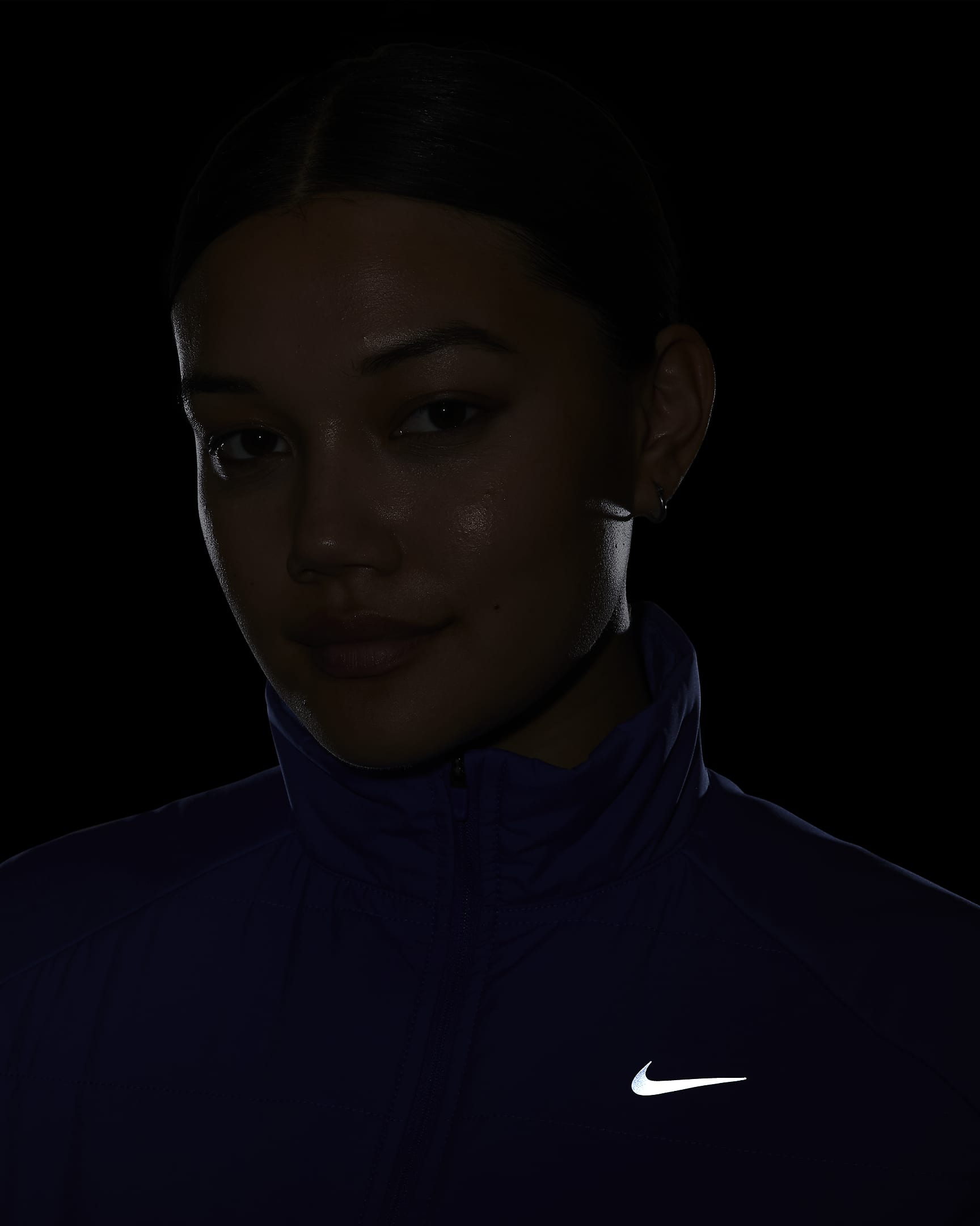 Damski bezrękawnik do biegania Nike Therma-FIT Swift - Blue Joy