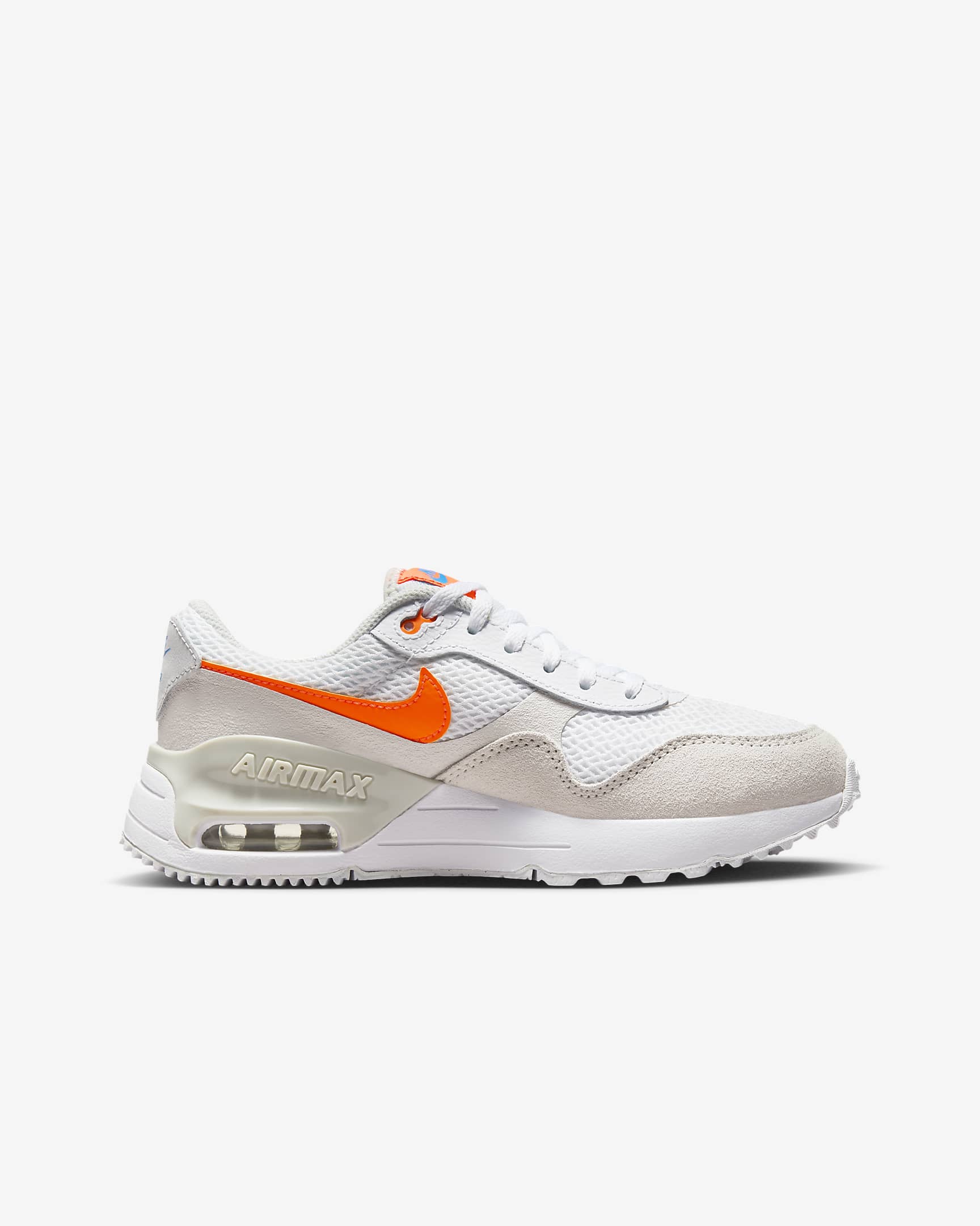 Nike Air Max SYSTM Older Kids' Shoes - White/Phantom/Photon Dust/Total Orange