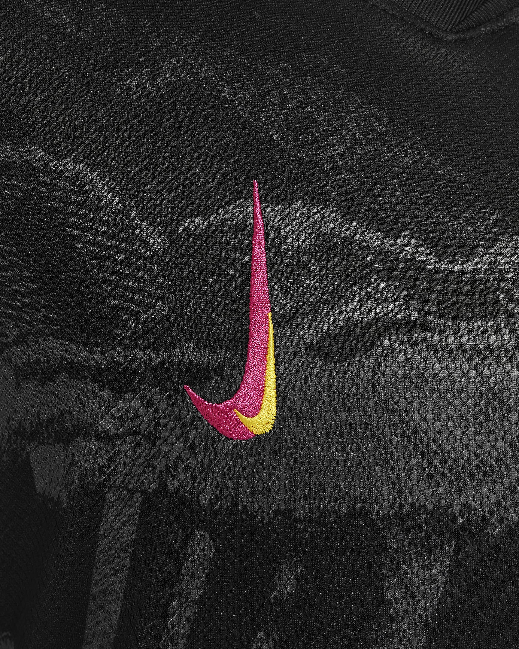 Replika třetího fotbalového dresu Nike Dri-FIT Chelsea FC Stadium 2024/25 pro větší děti - Anthracite/Černá/Opti Yellow/Pink Prime