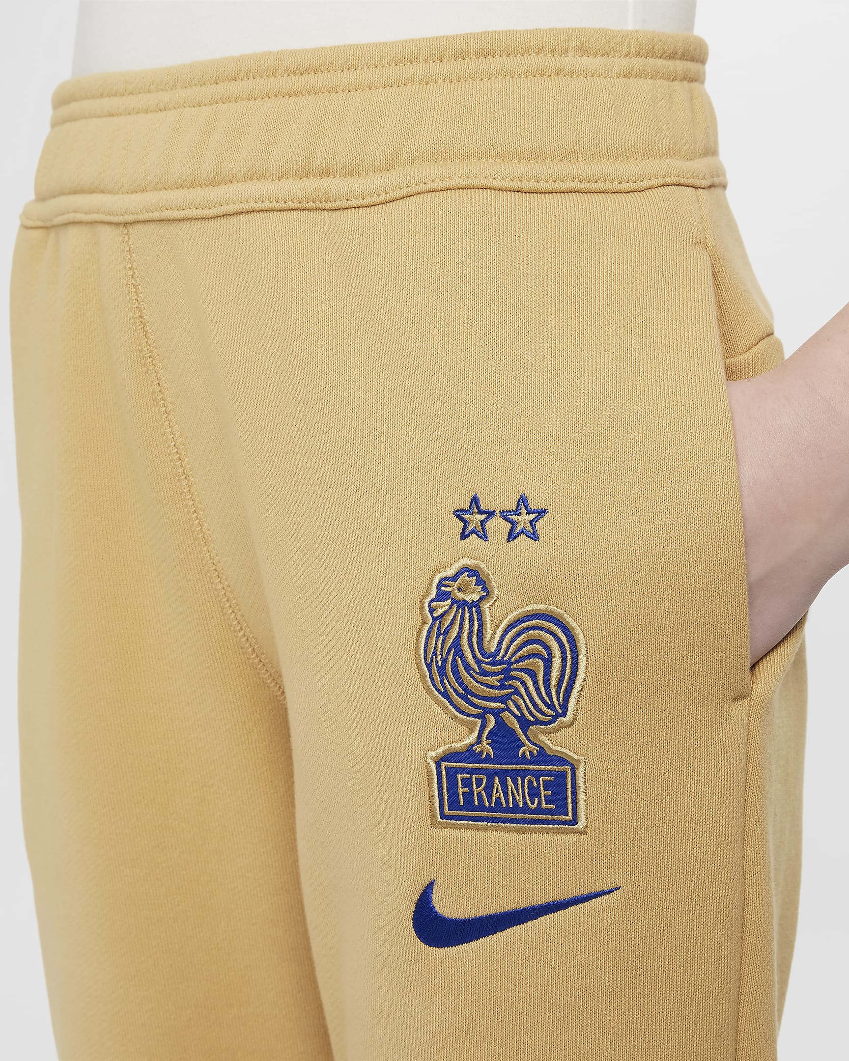 FFF Older Kids' Nike Air Football Pants - Club Gold/Bright Blue