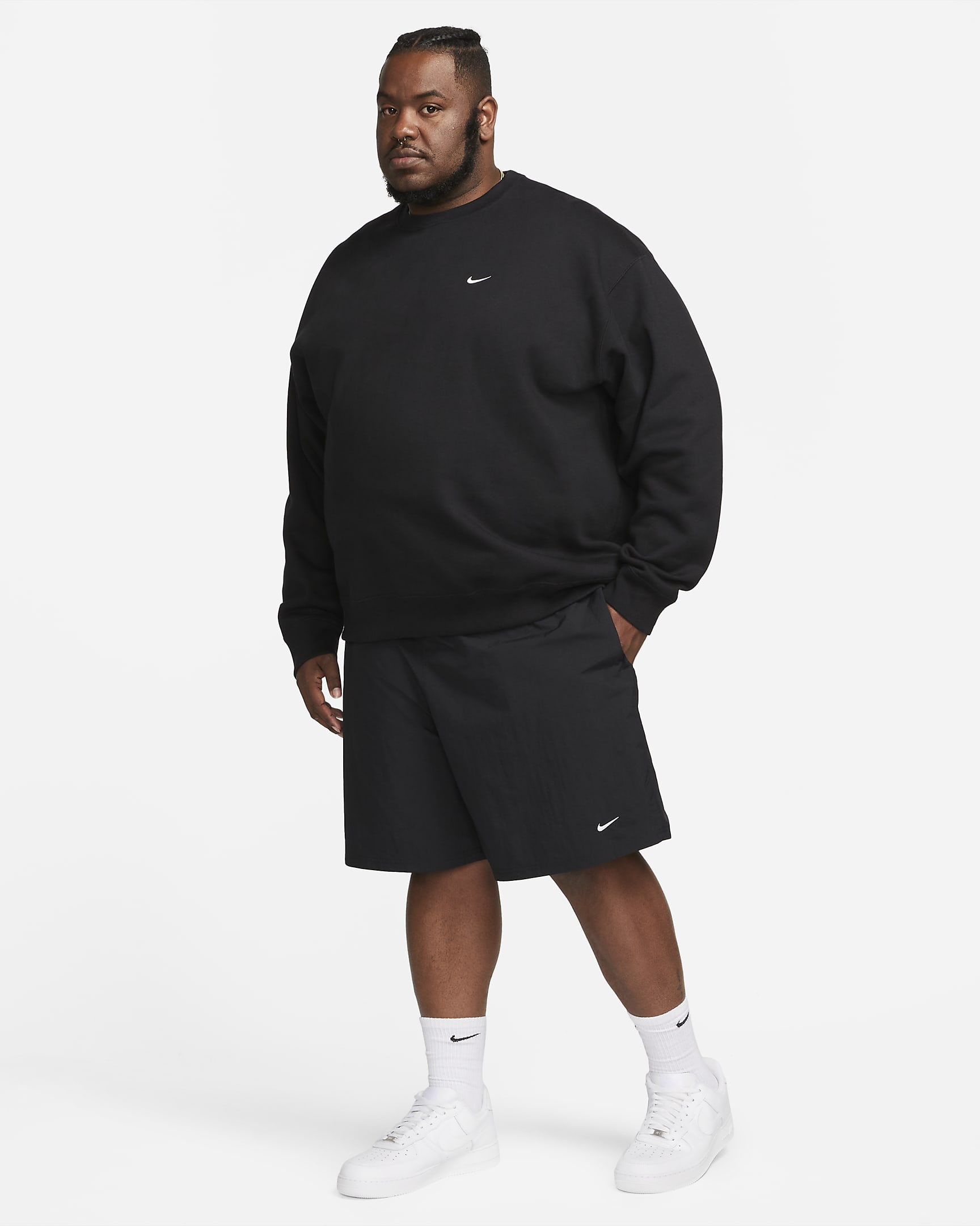 nike swoosh woven shorts