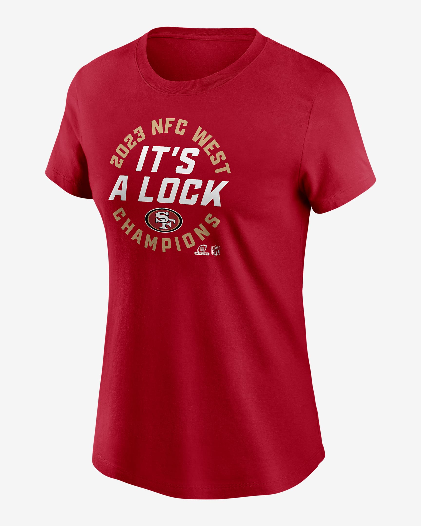 Playera Nike de la NFL para mujer San Francisco 49ers 2023 NFC West ...