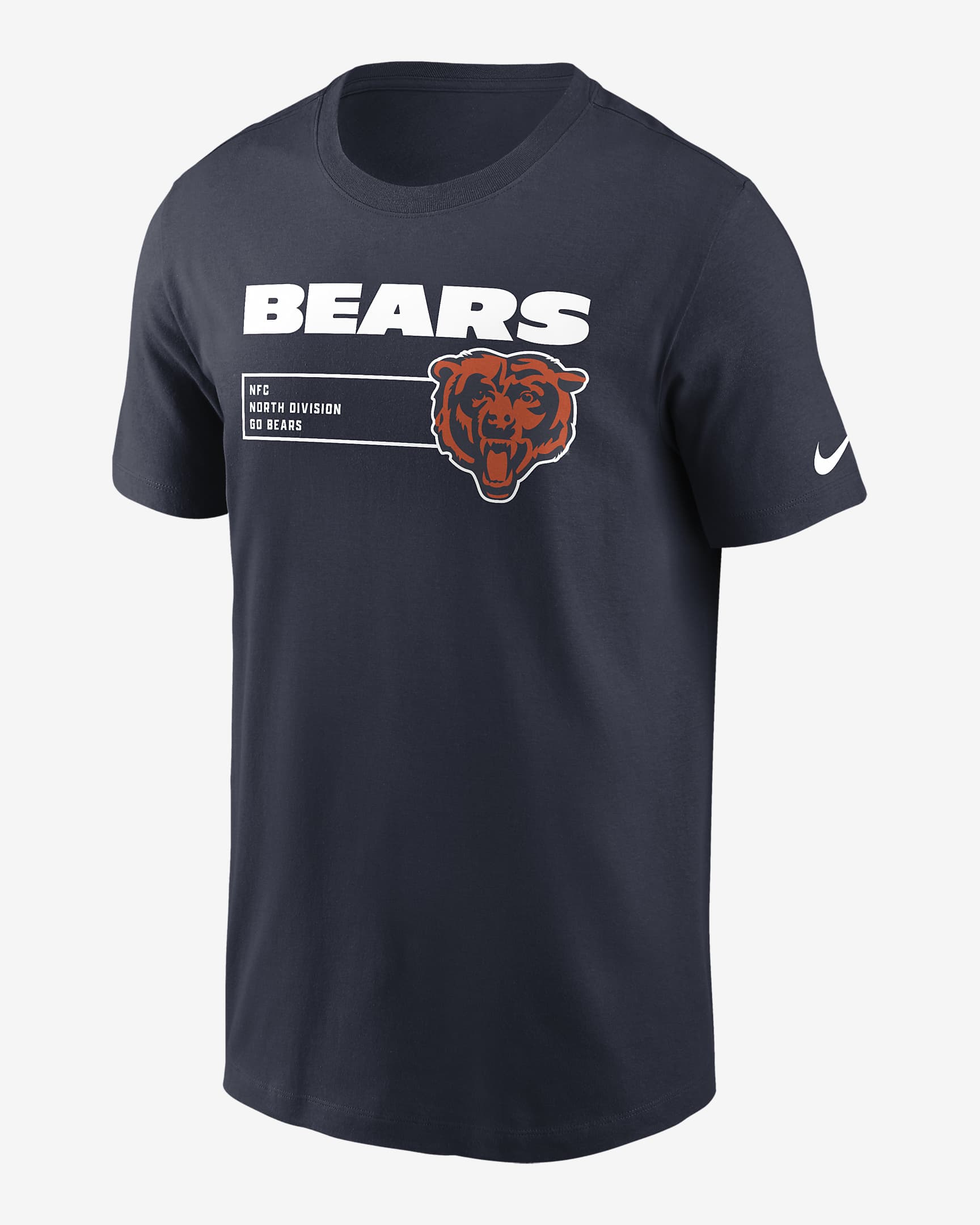 Playera Nike NFL Chicago Bears Division Essential para hombre - Azul marino