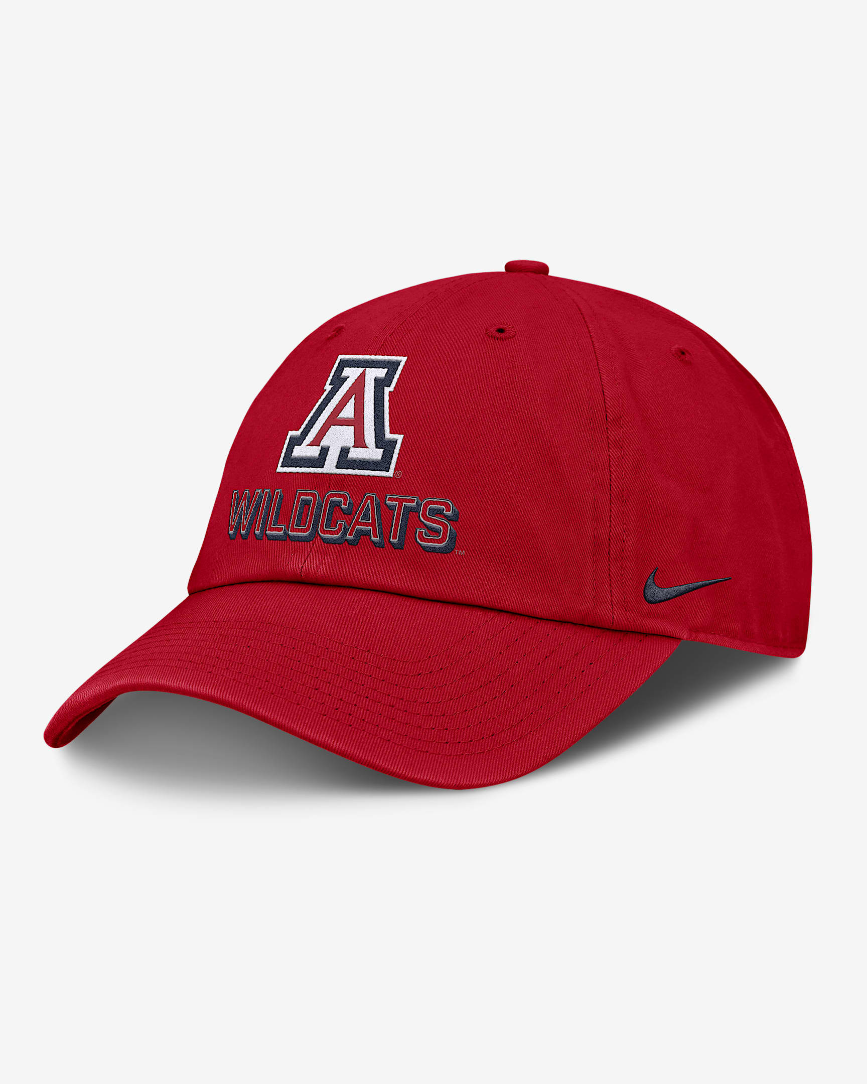 Gorra universitaria Nike ajustable para hombre Arizona On-Field Club Gameday - Rojo