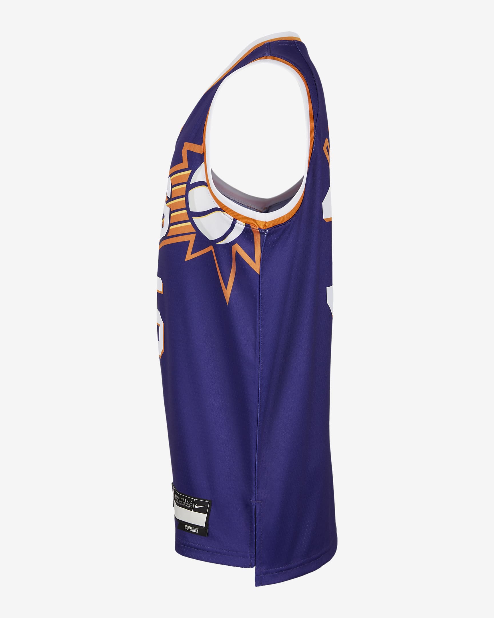 Phoenix Suns 2023/24 Icon Edition Older Kids' (Boys') Nike Dri-FIT NBA Swingman Jersey - New Orchid