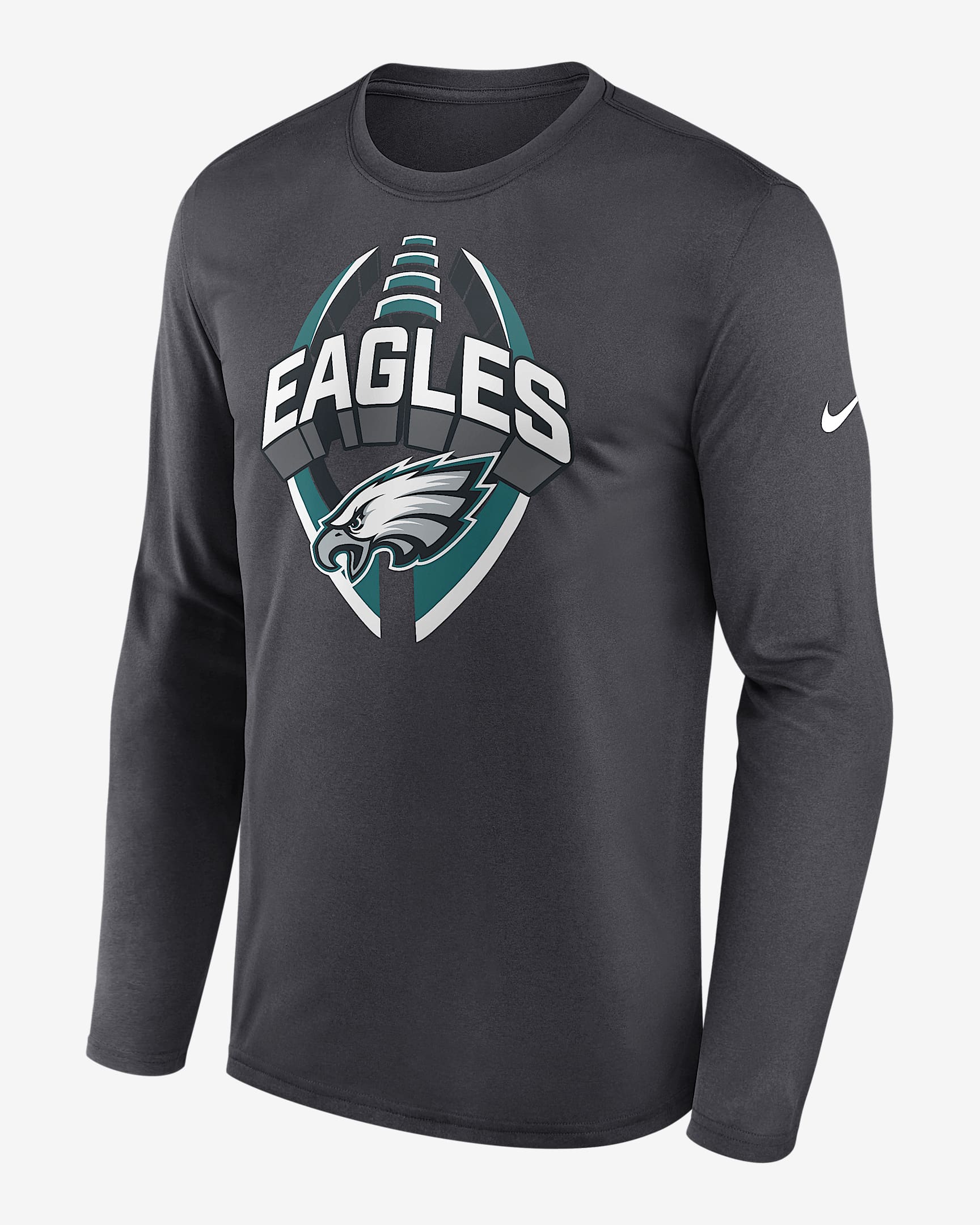 Philadelphia Eagles Legend Icon Men's Nike Dri-FIT NFL Long-Sleeve T-Shirt - Anthracite