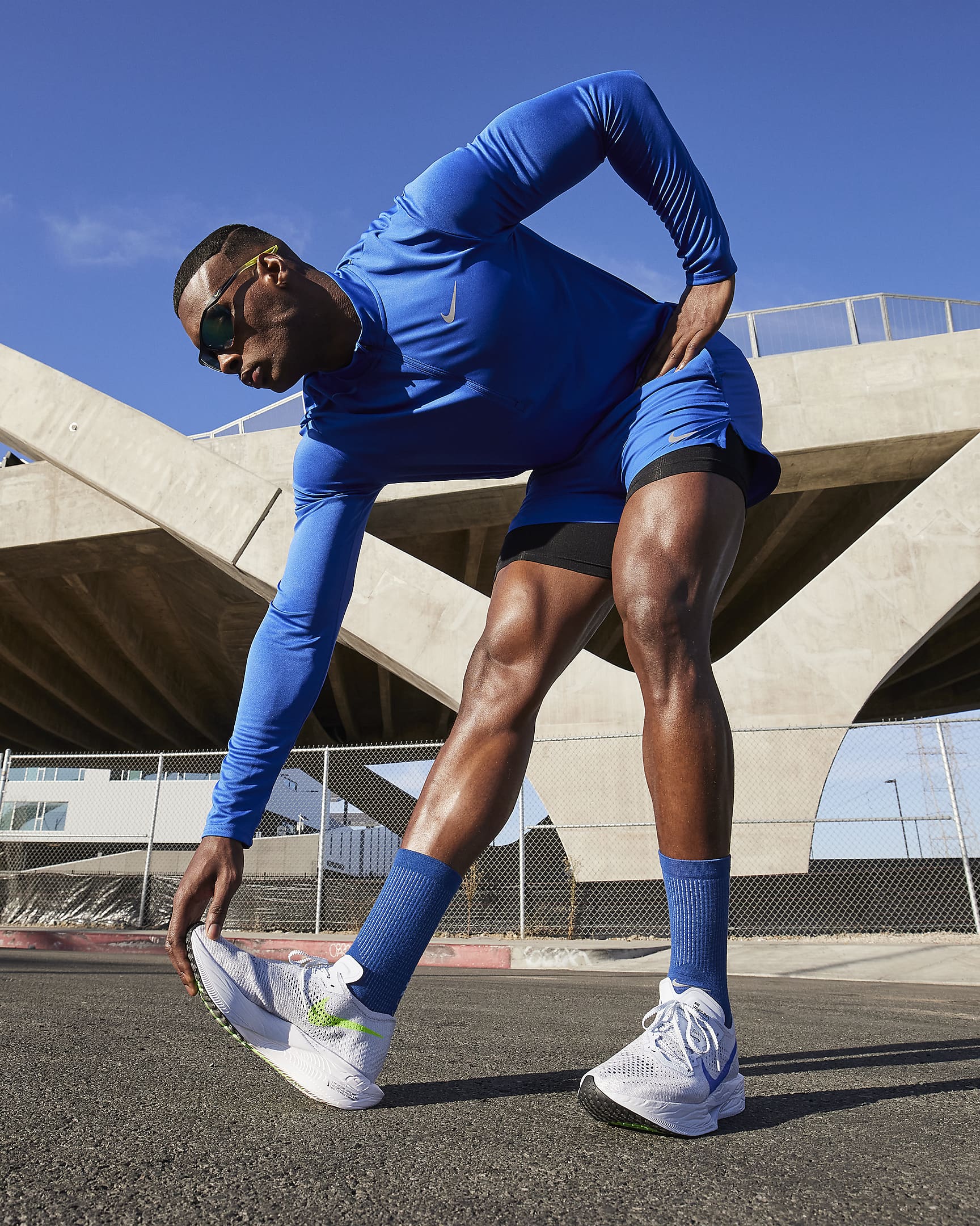 Chaussure de course sur route Nike Vaporfly 3 pour homme - Football Grey/Green Strike/Light Armory Blue/Racer Blue